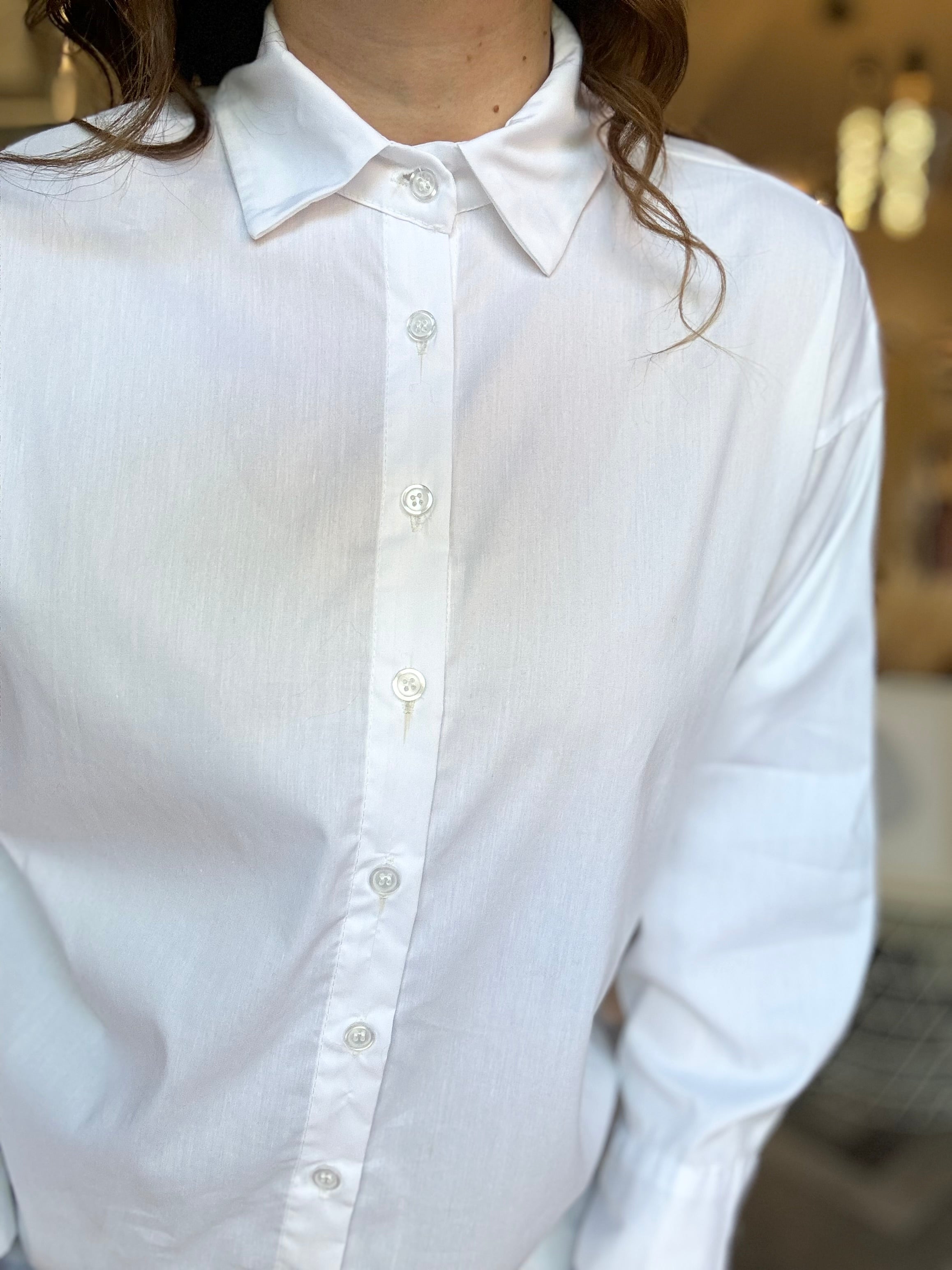Camicia in cotone elasticizzato