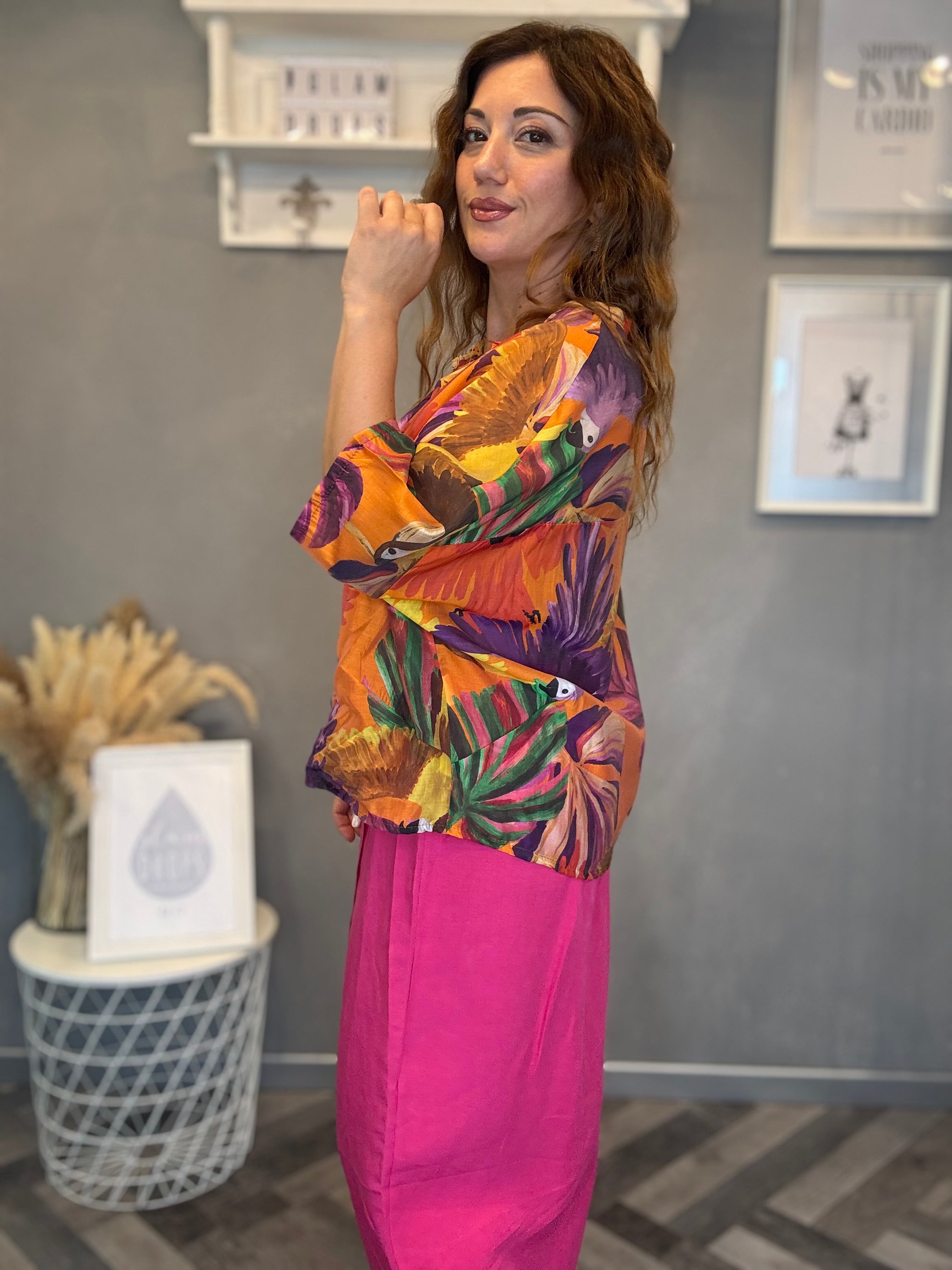 Camicia Isla Bonita Pappagalli