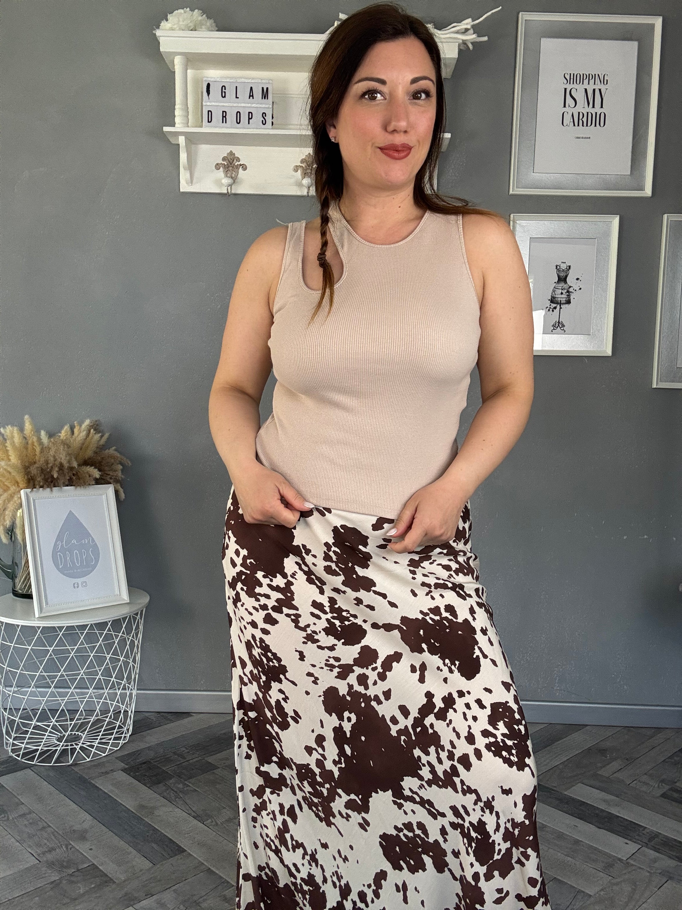 Lumina top con dettaglio cut-out