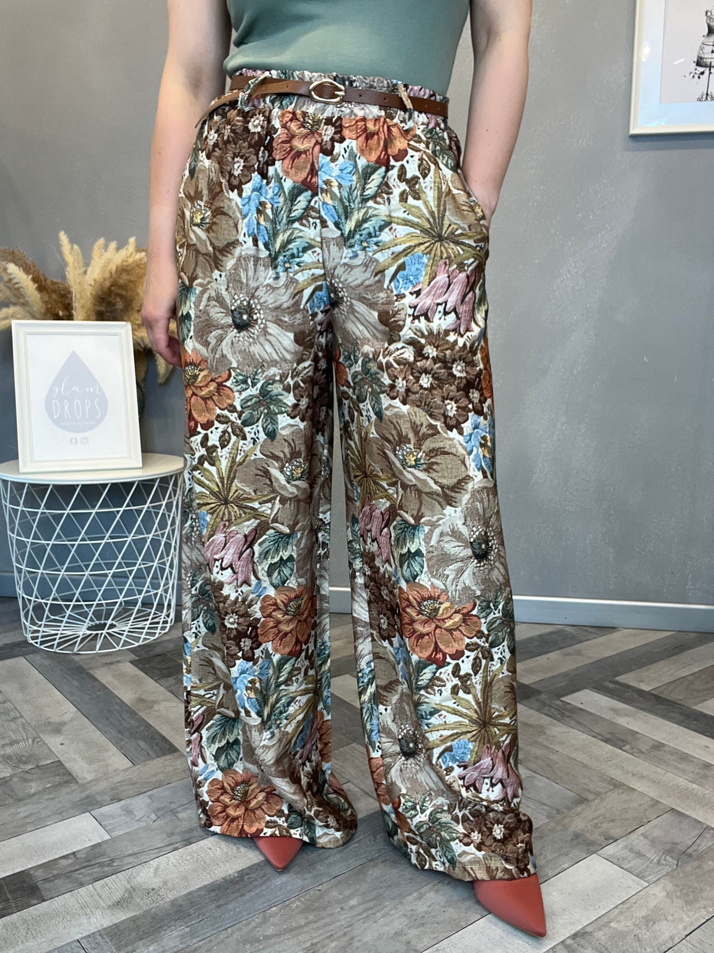 Coordinato Floreale Boho beige