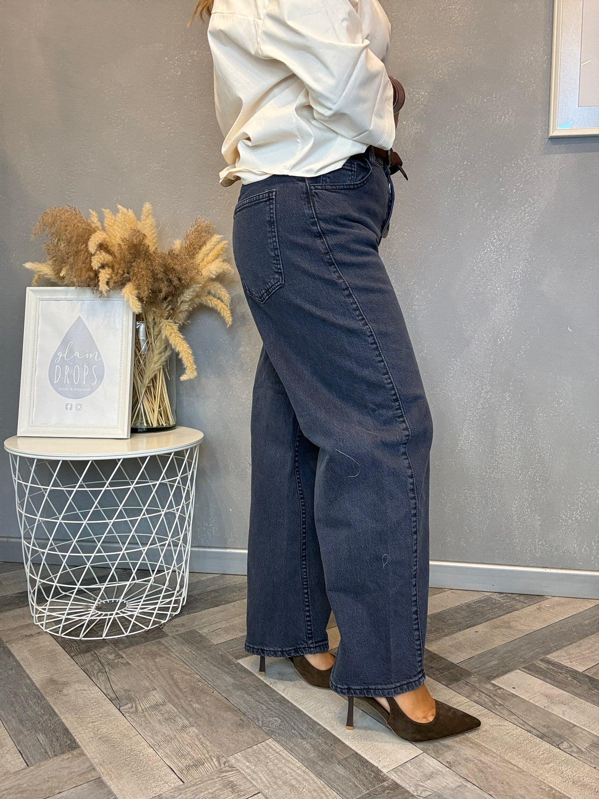 Jeans Urban barrel blu