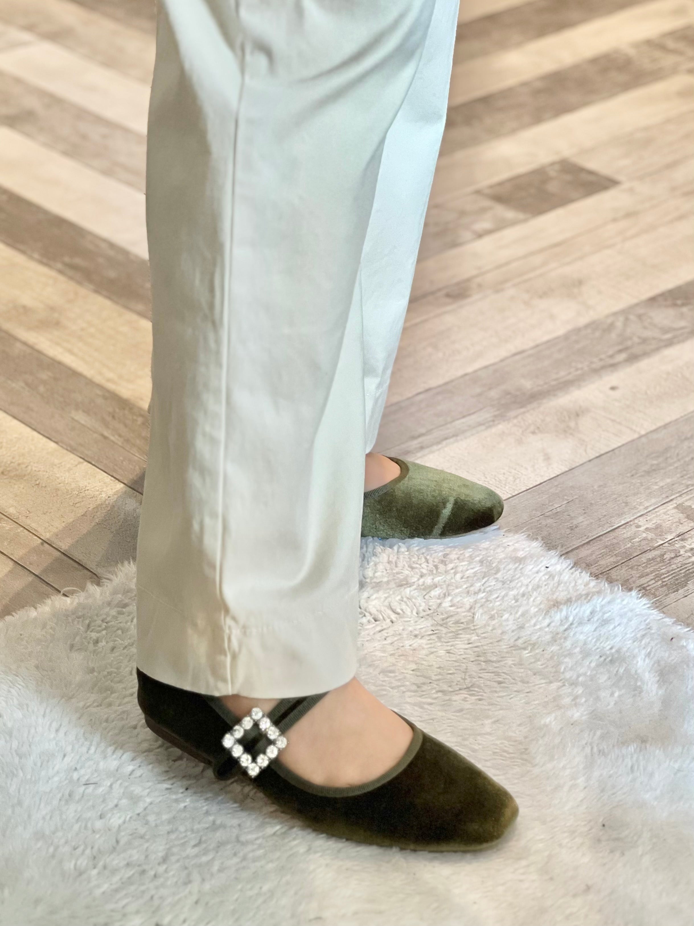 Mary Jane verde oliva