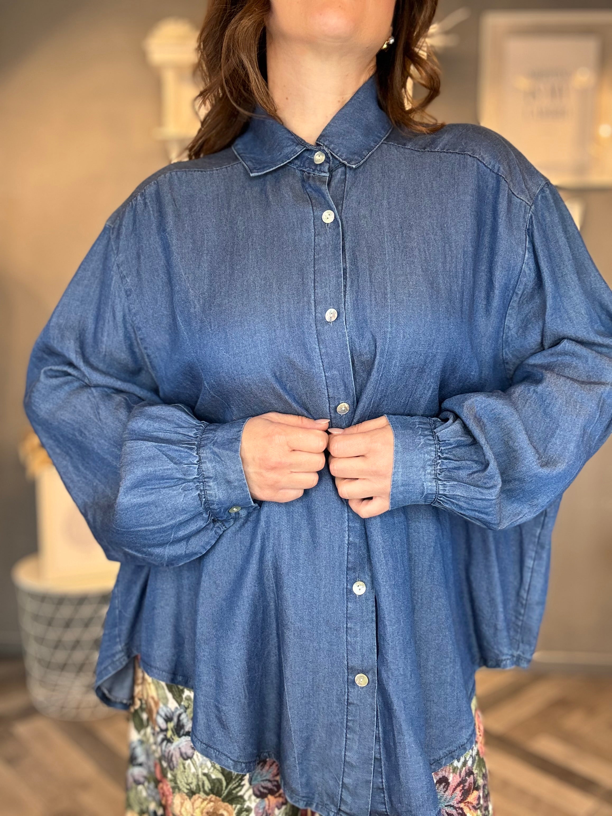 Camicia over denim soft