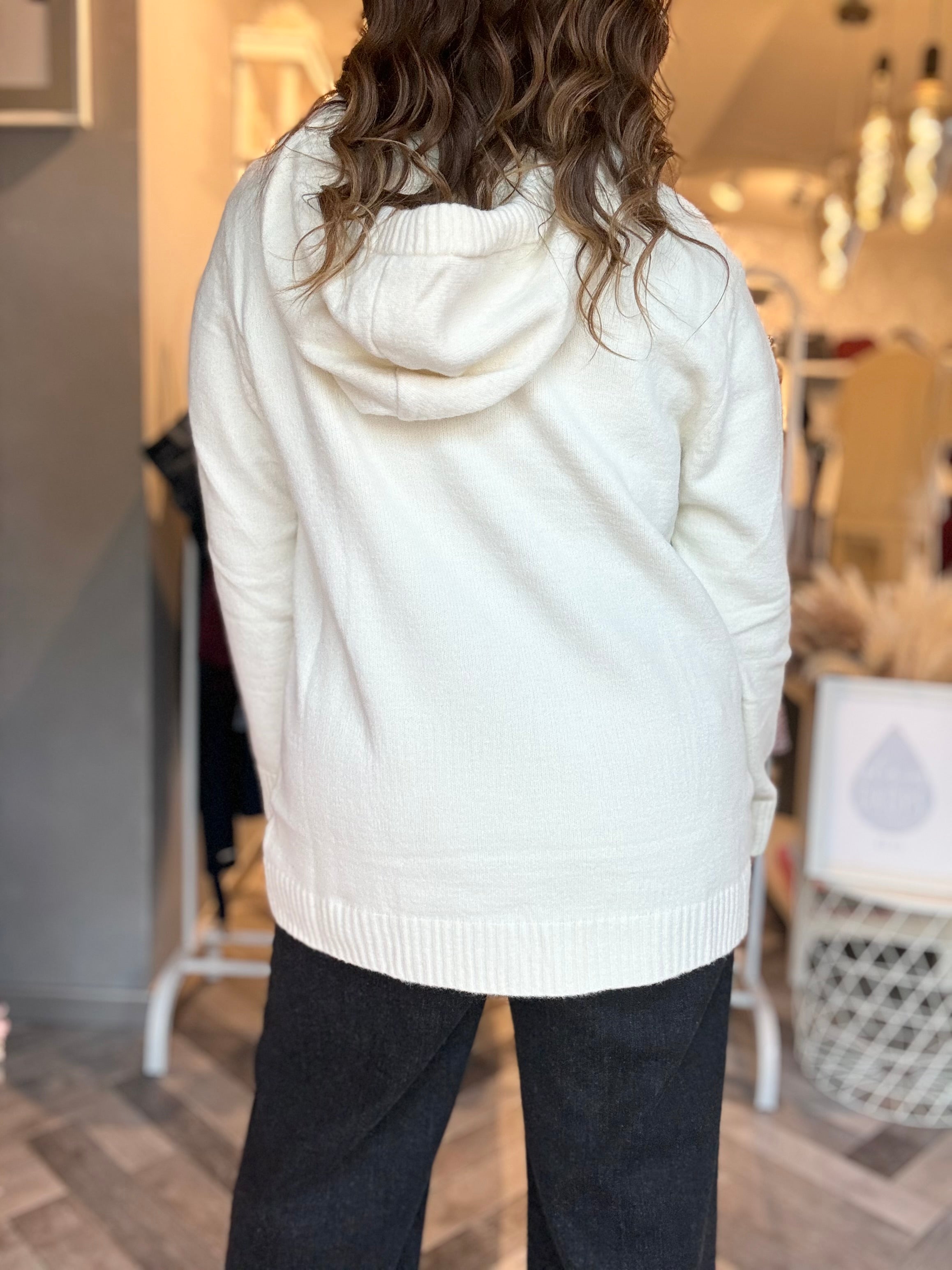 Lumina maglia felpa con cappuccio