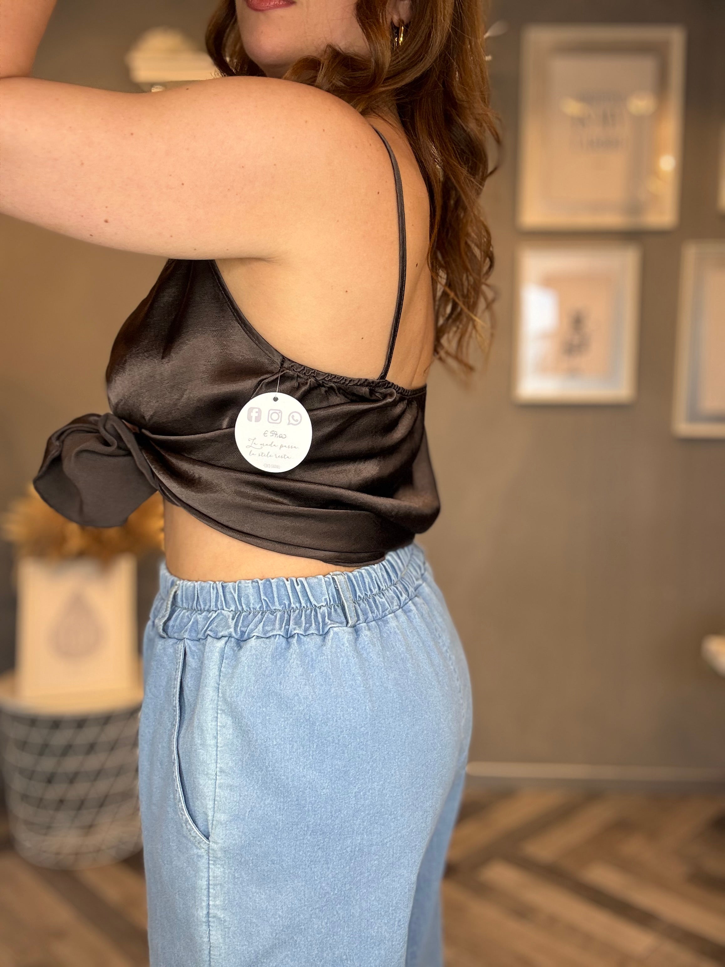 Jeans palazzo Elastic chiaro