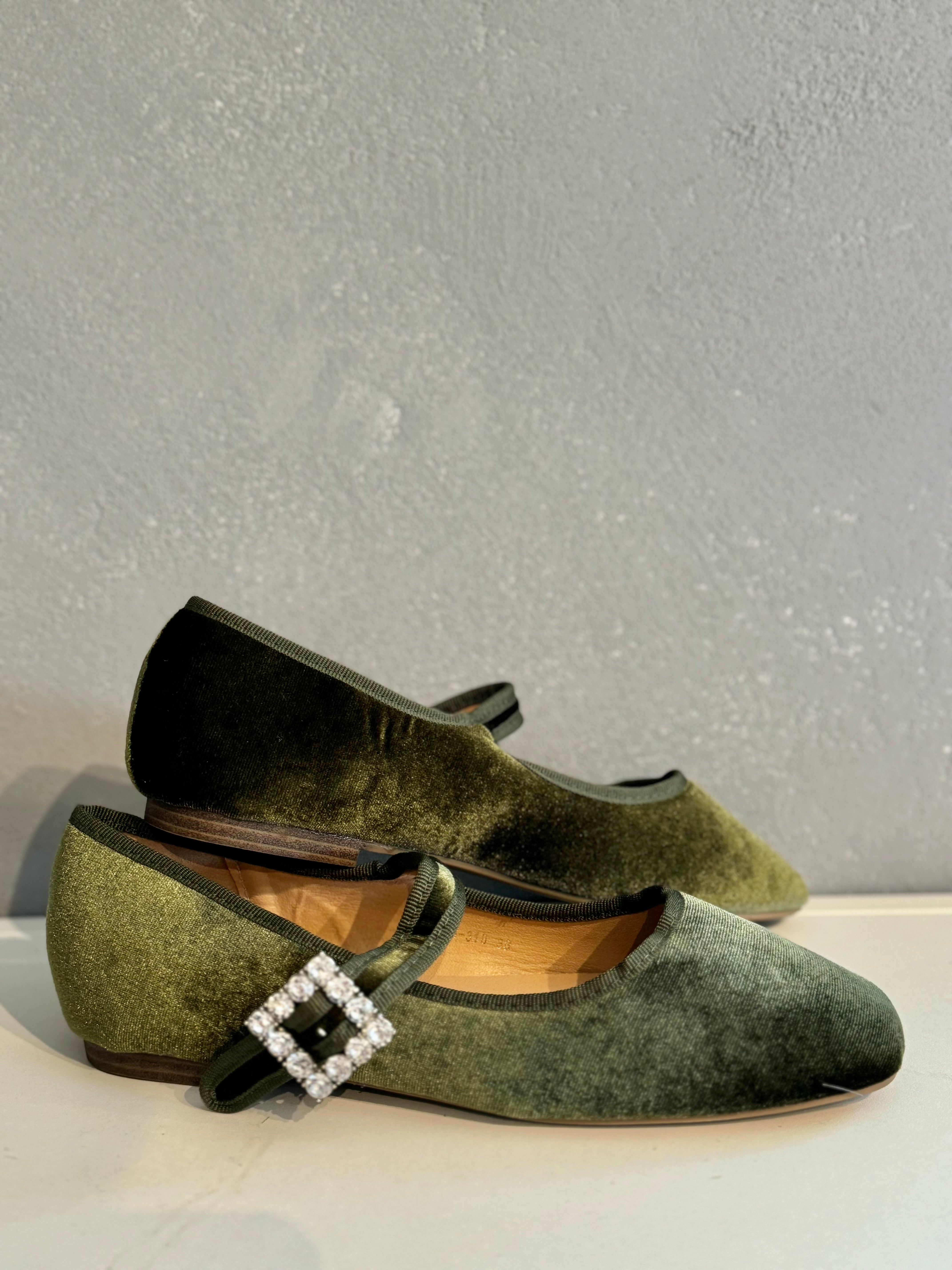 Mary Jane verde oliva