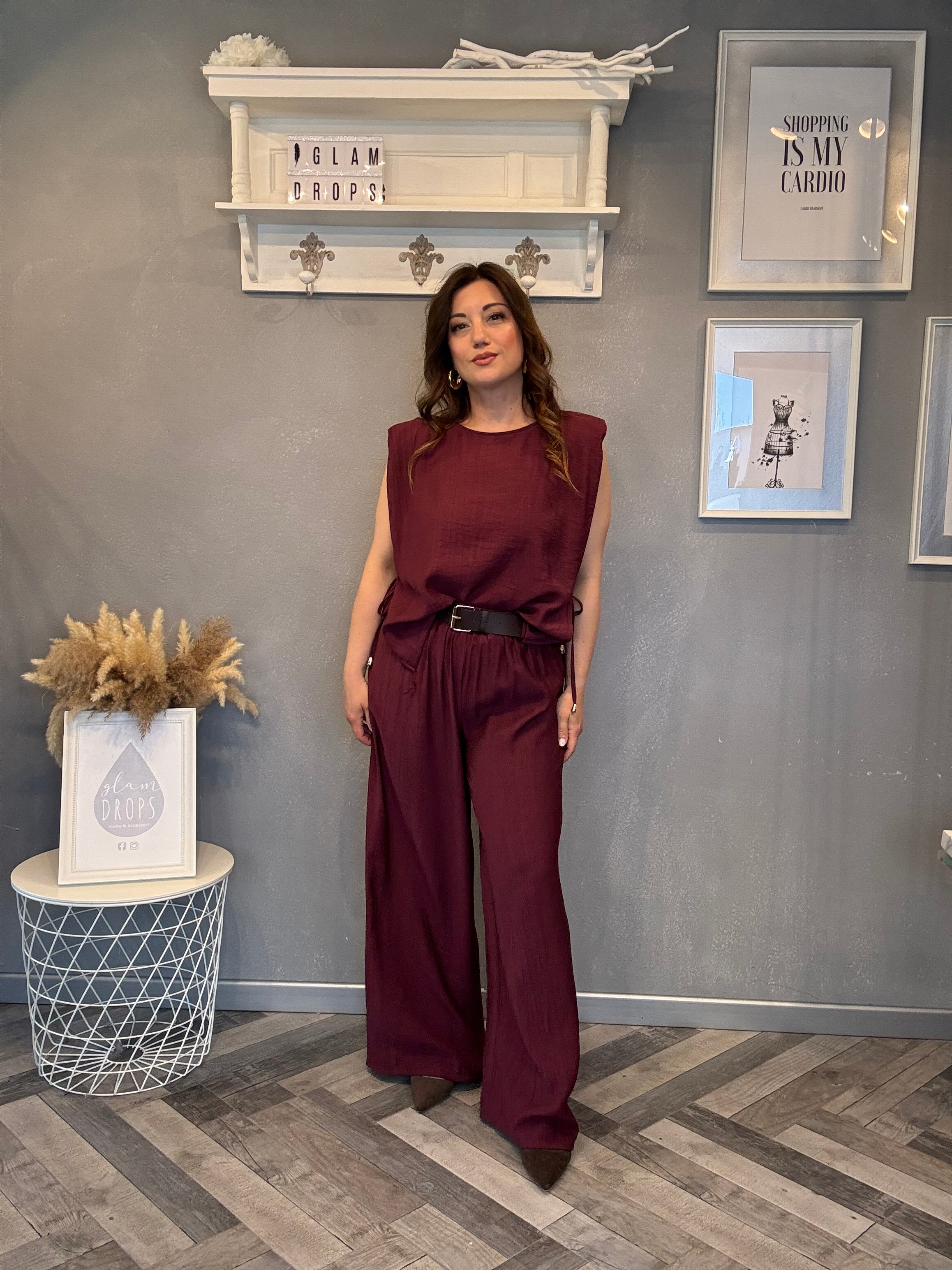 Coordinato Soft Essential Borgogna