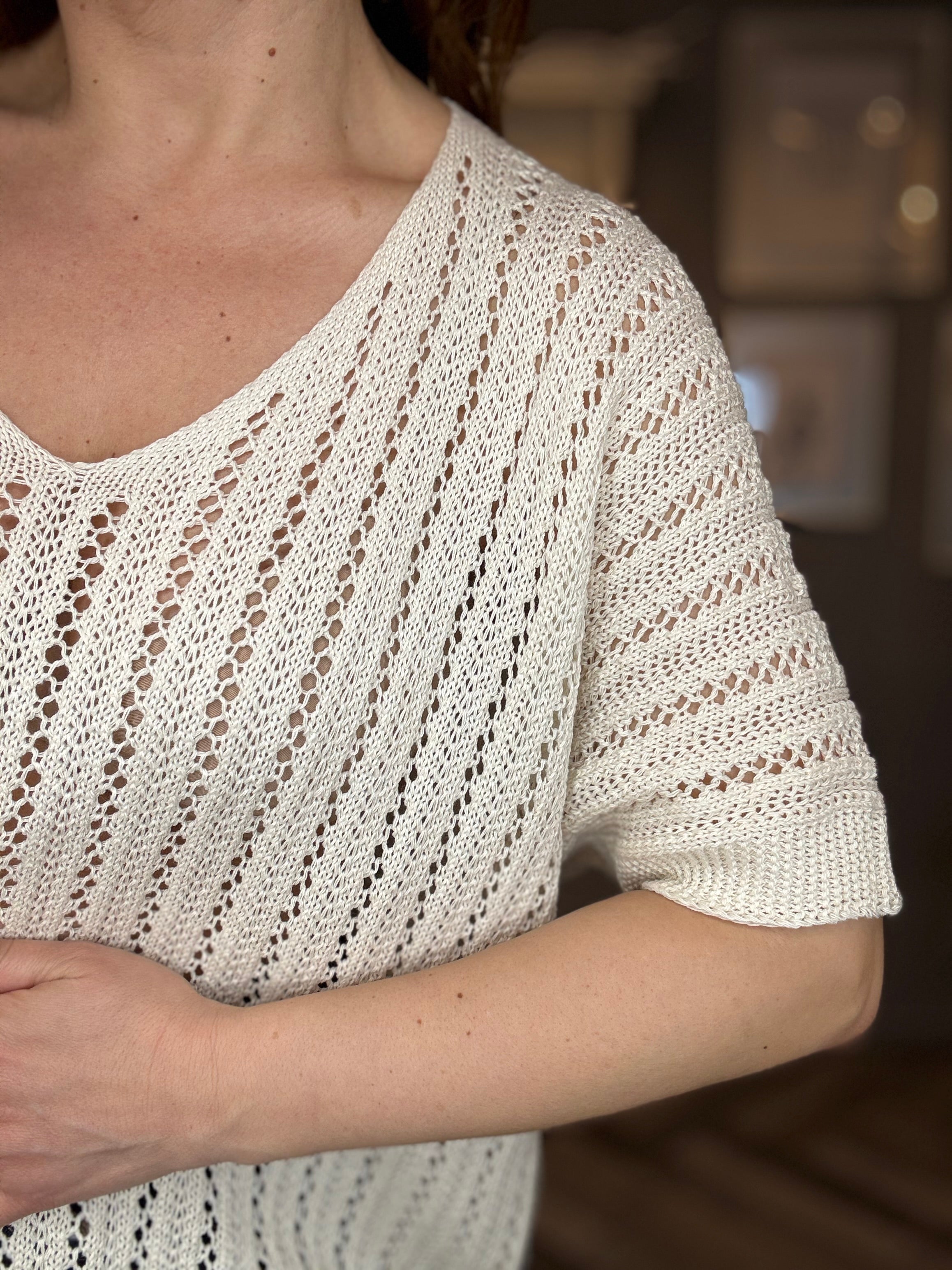 Maglia traforata soft cotton