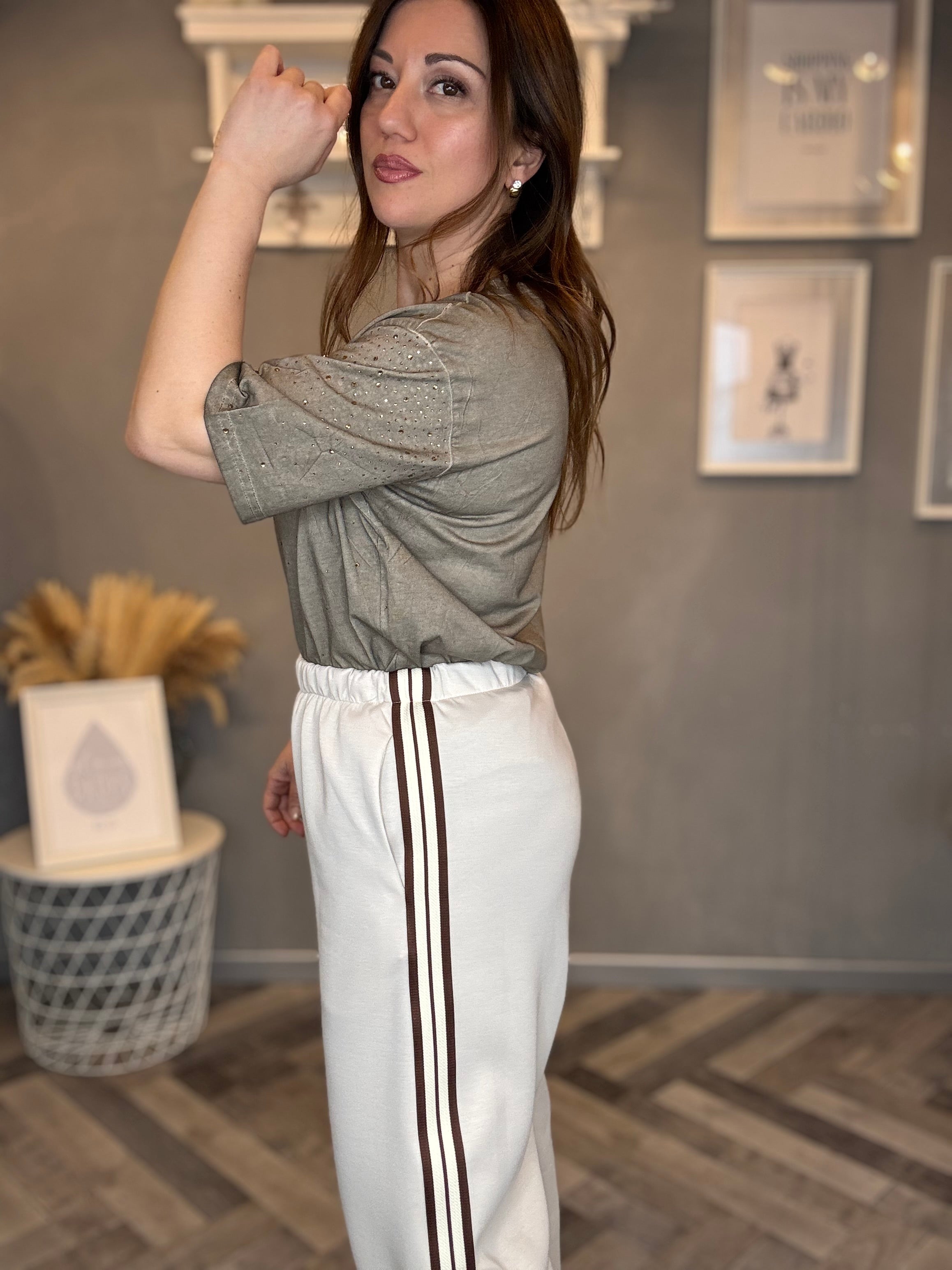 Tuta alamari beige