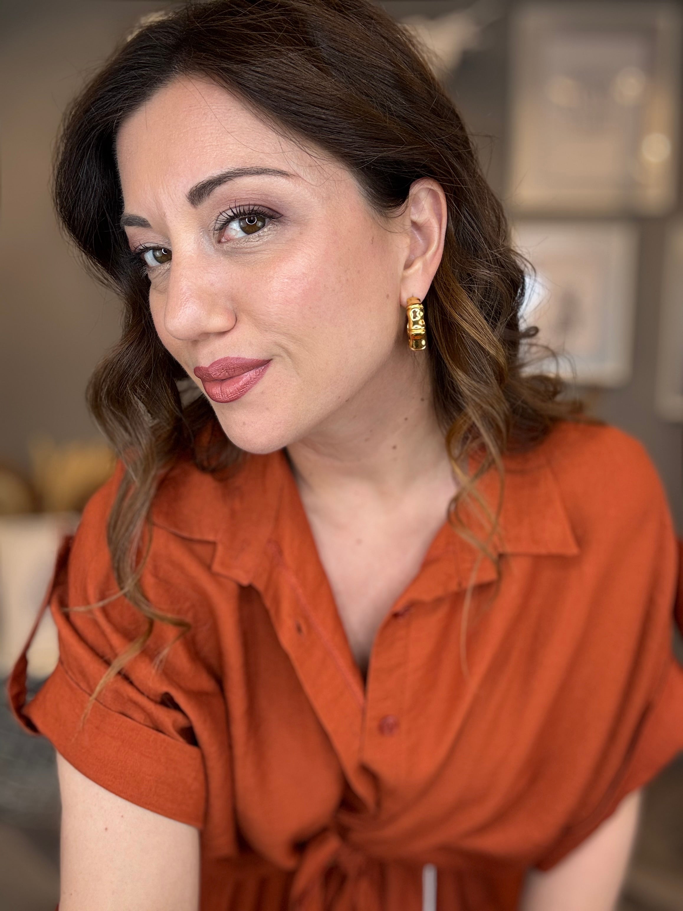 Orecchini Sculpt gold