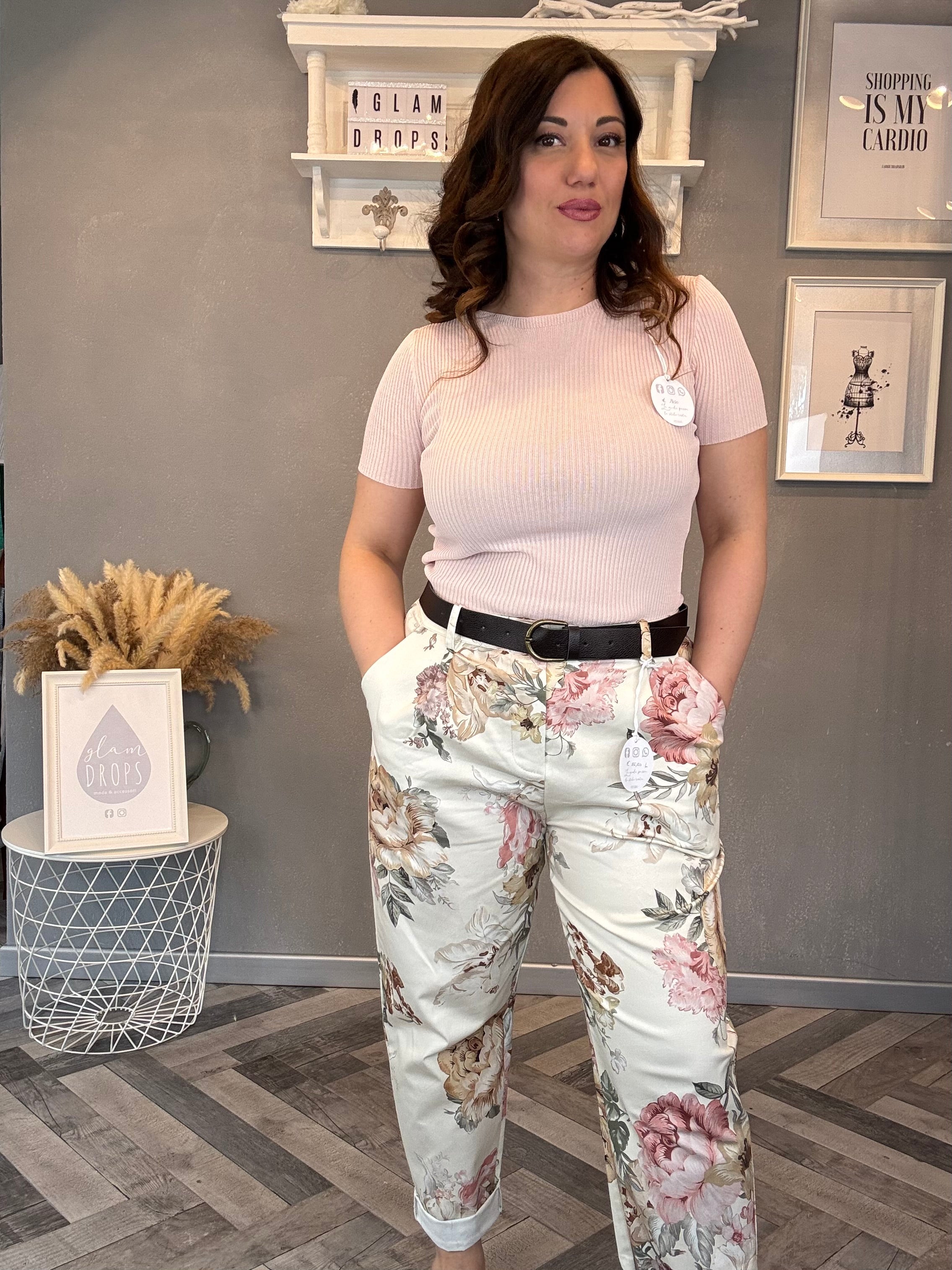 Maglia a costine basic Glam