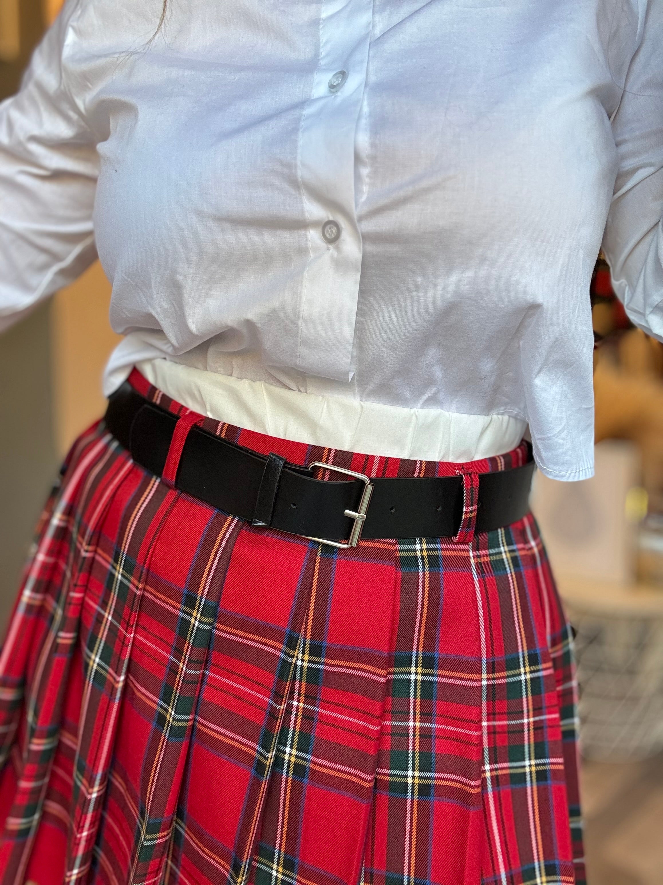 Lumina gonna scozzese a pieghe tartan