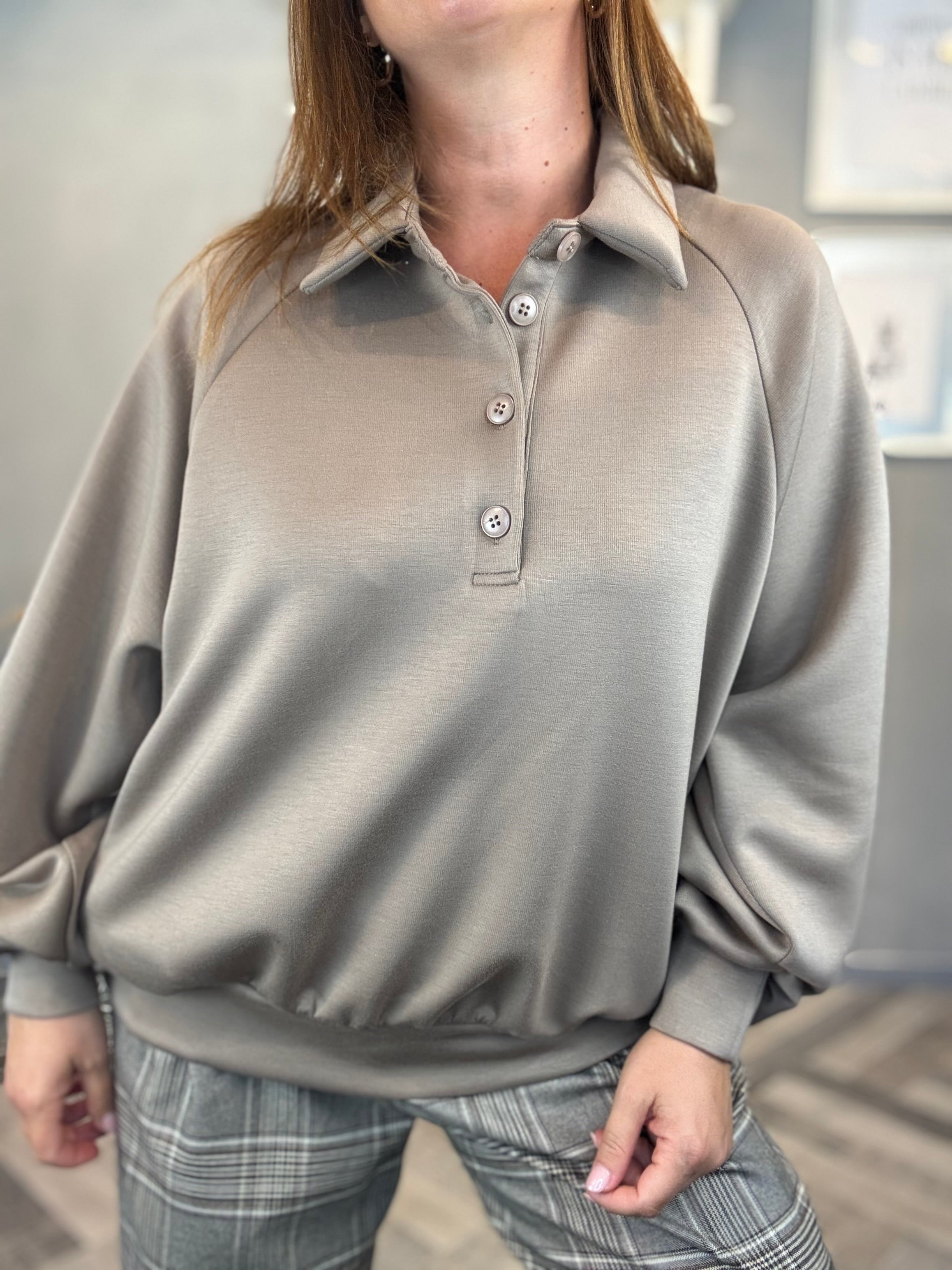 Lumina felpa polo cammello