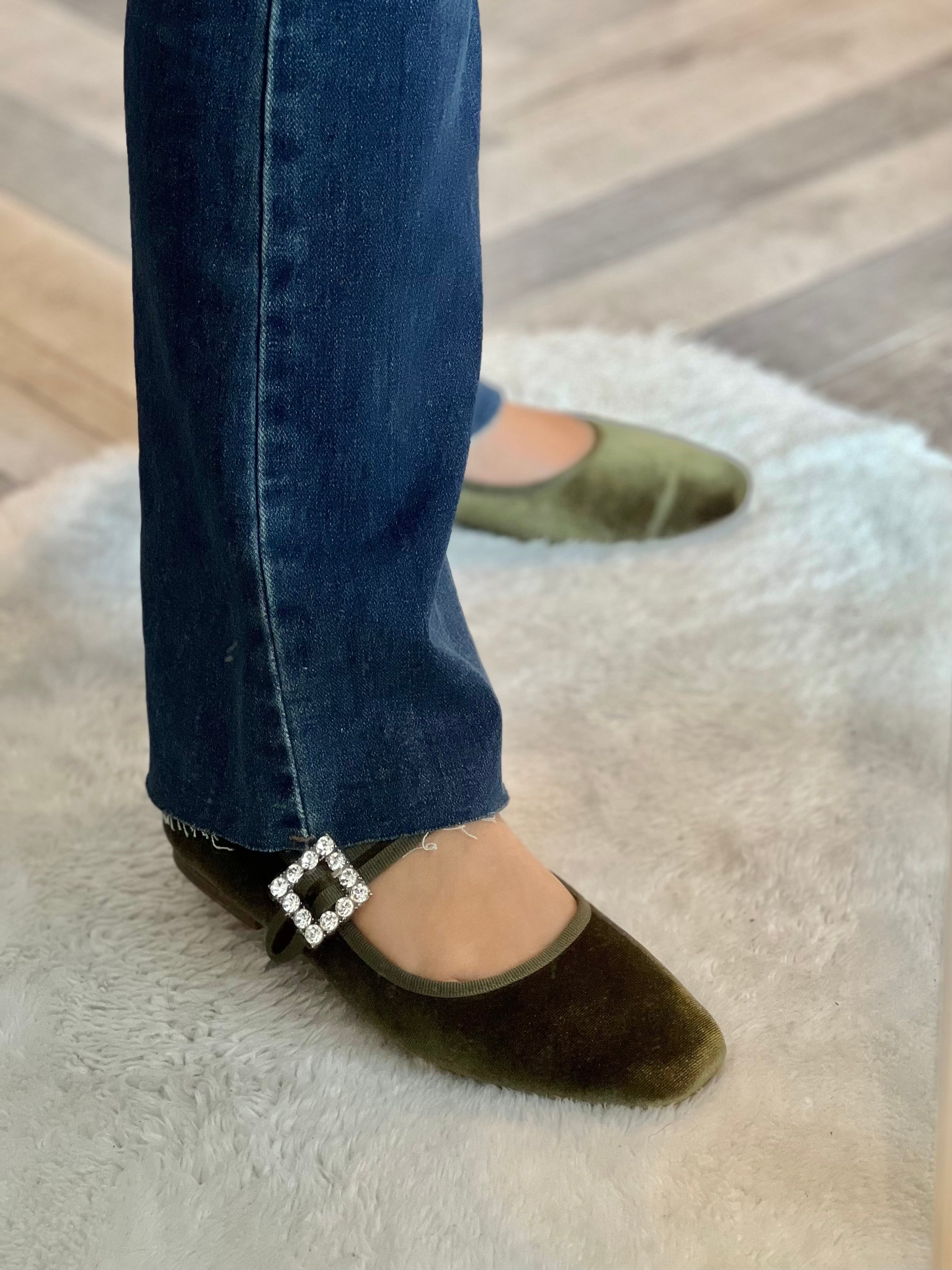 Mary Jane verde oliva