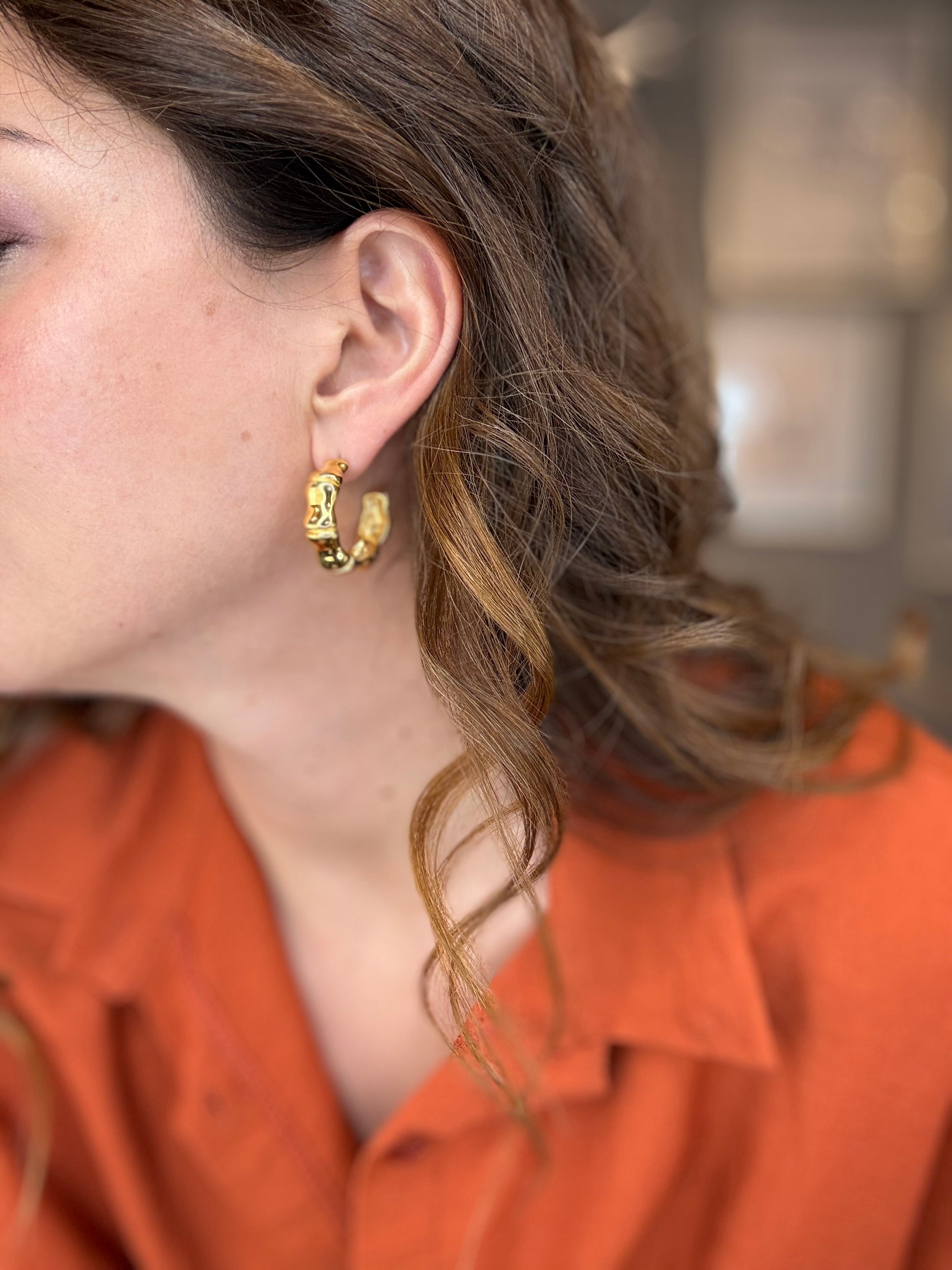 Orecchini Sculpt gold