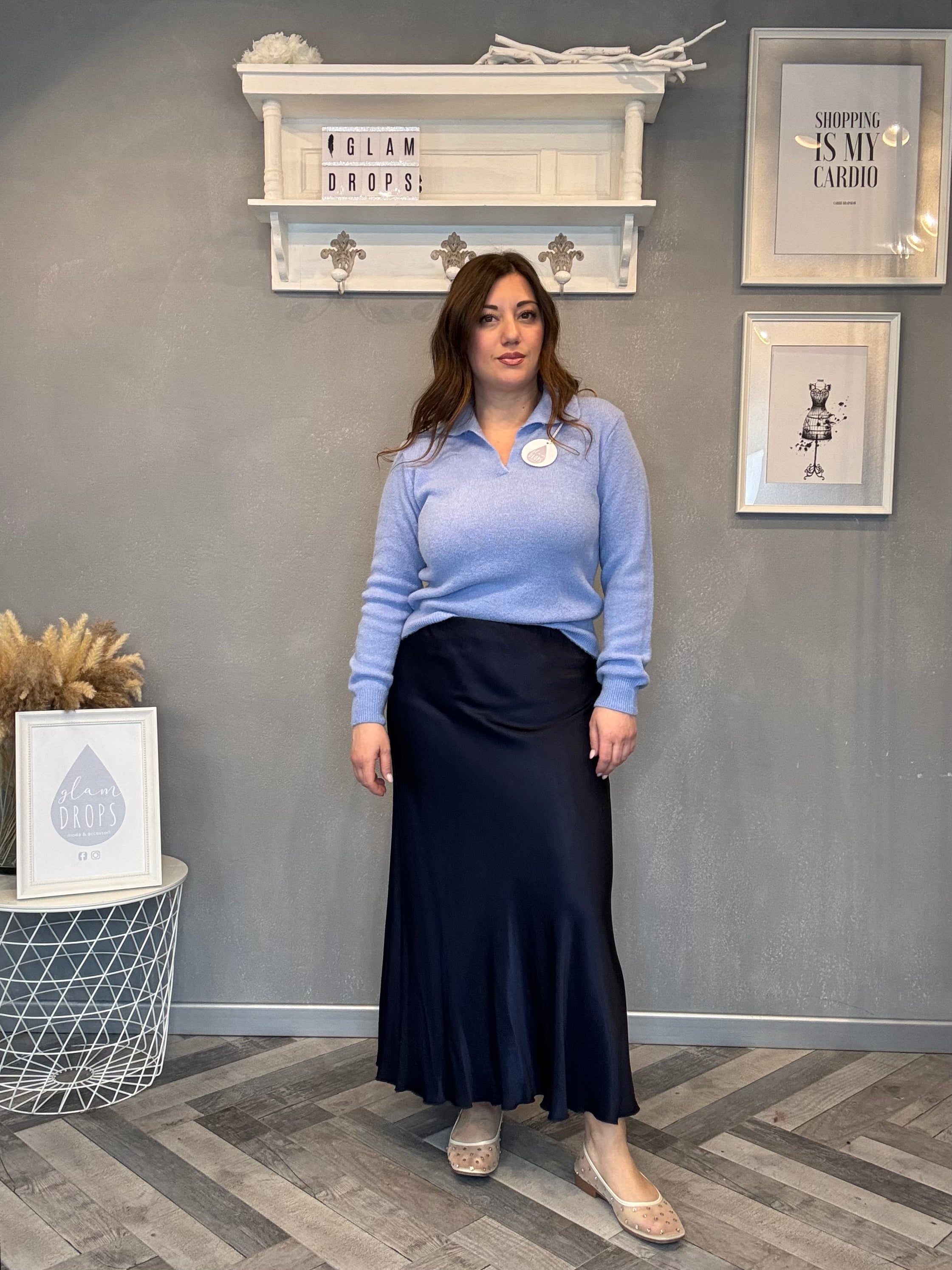 Maglia con colletto a polo