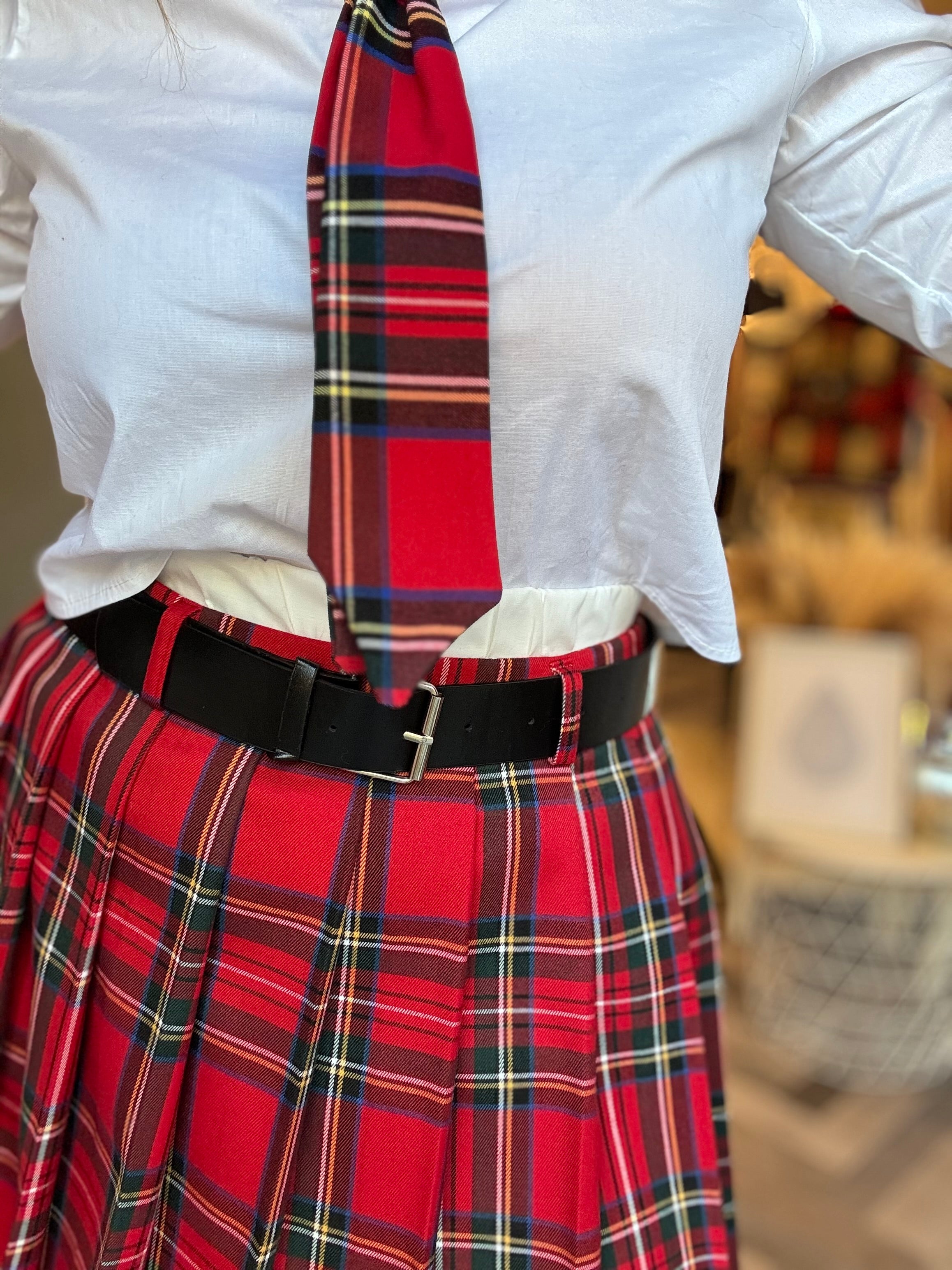 Lumina gonna scozzese a pieghe tartan