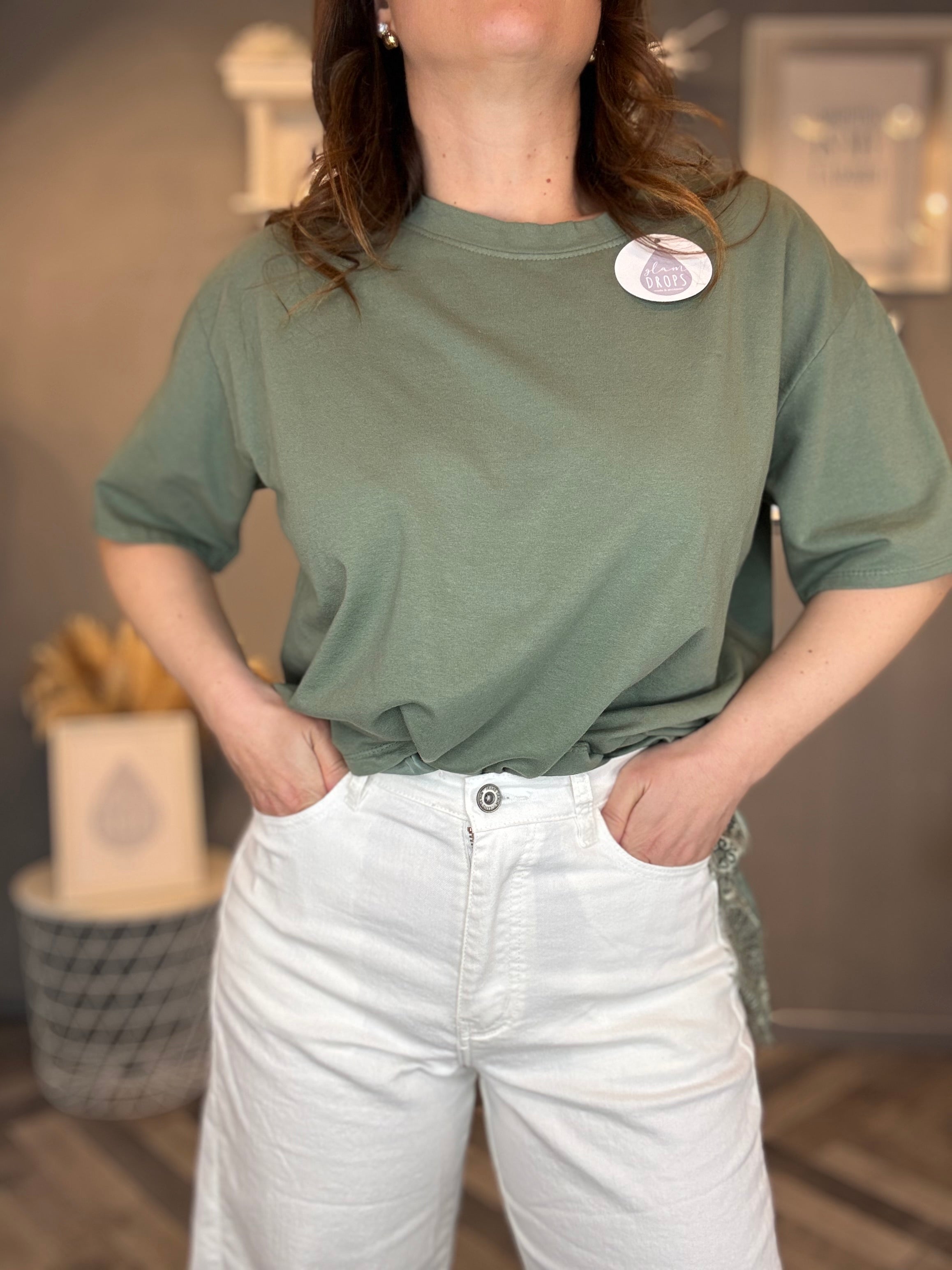 Jeans wide leg bianco
