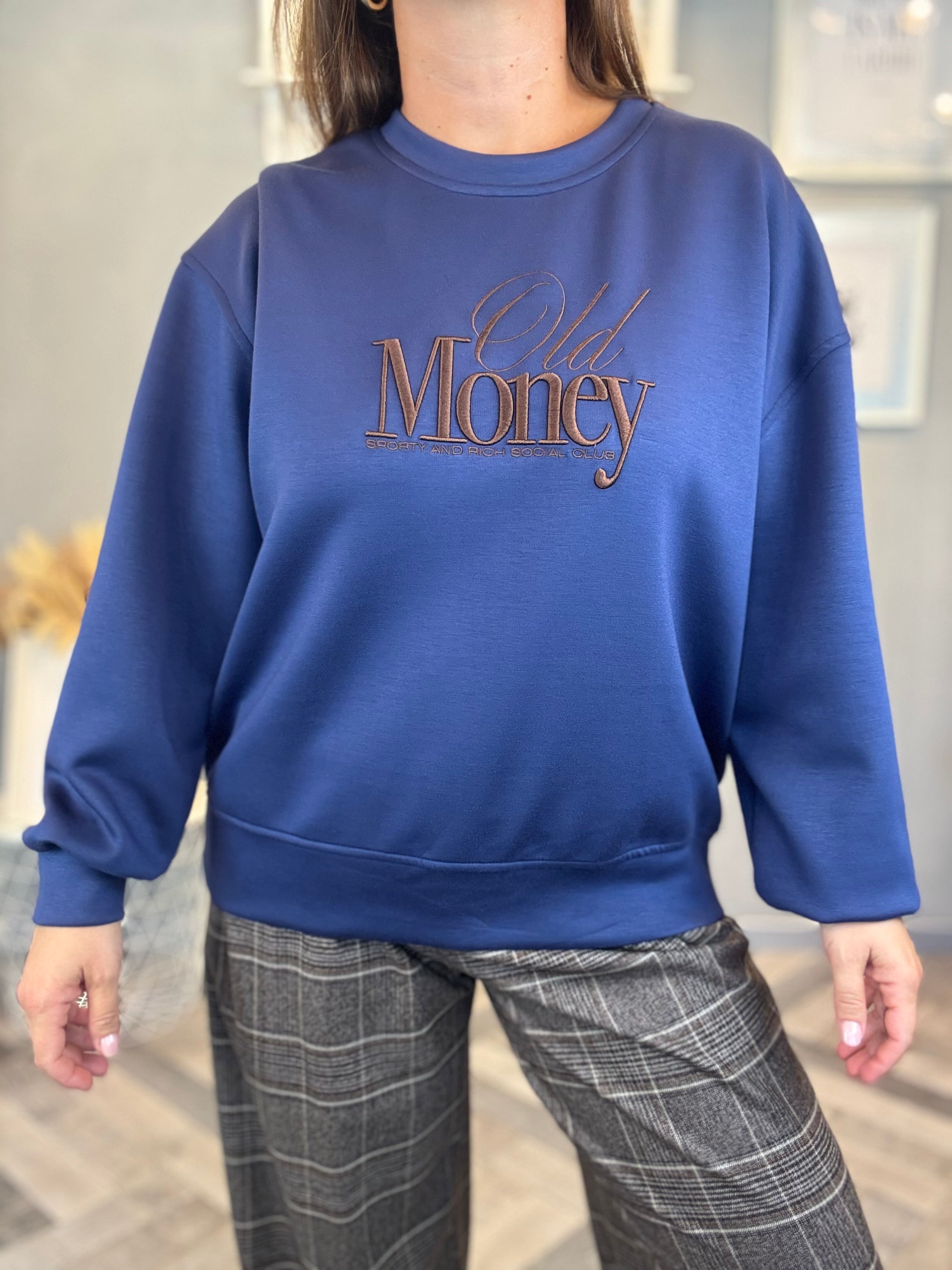 Lumina felpa Old Money blu