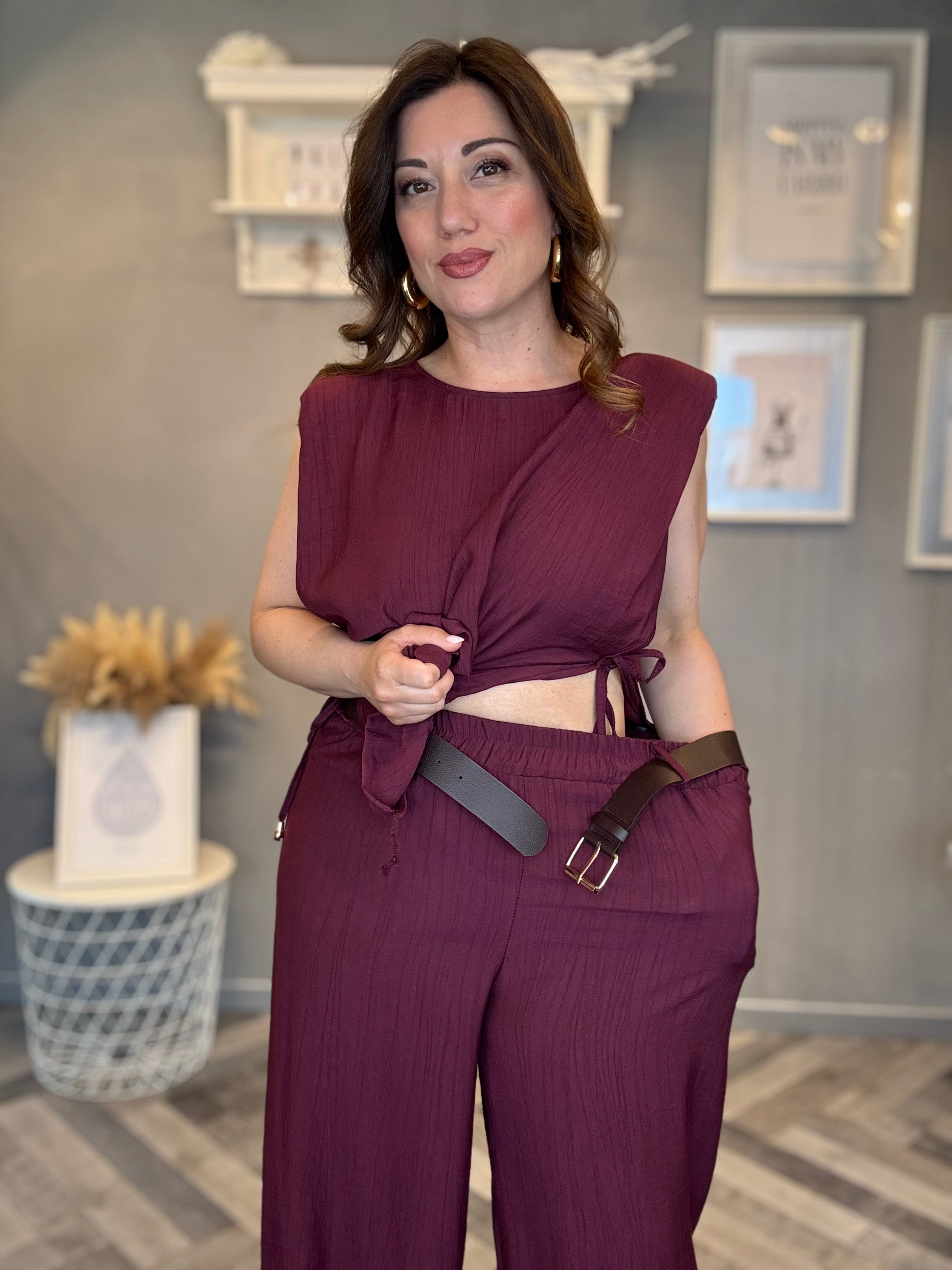 Coordinato Soft Essential Borgogna