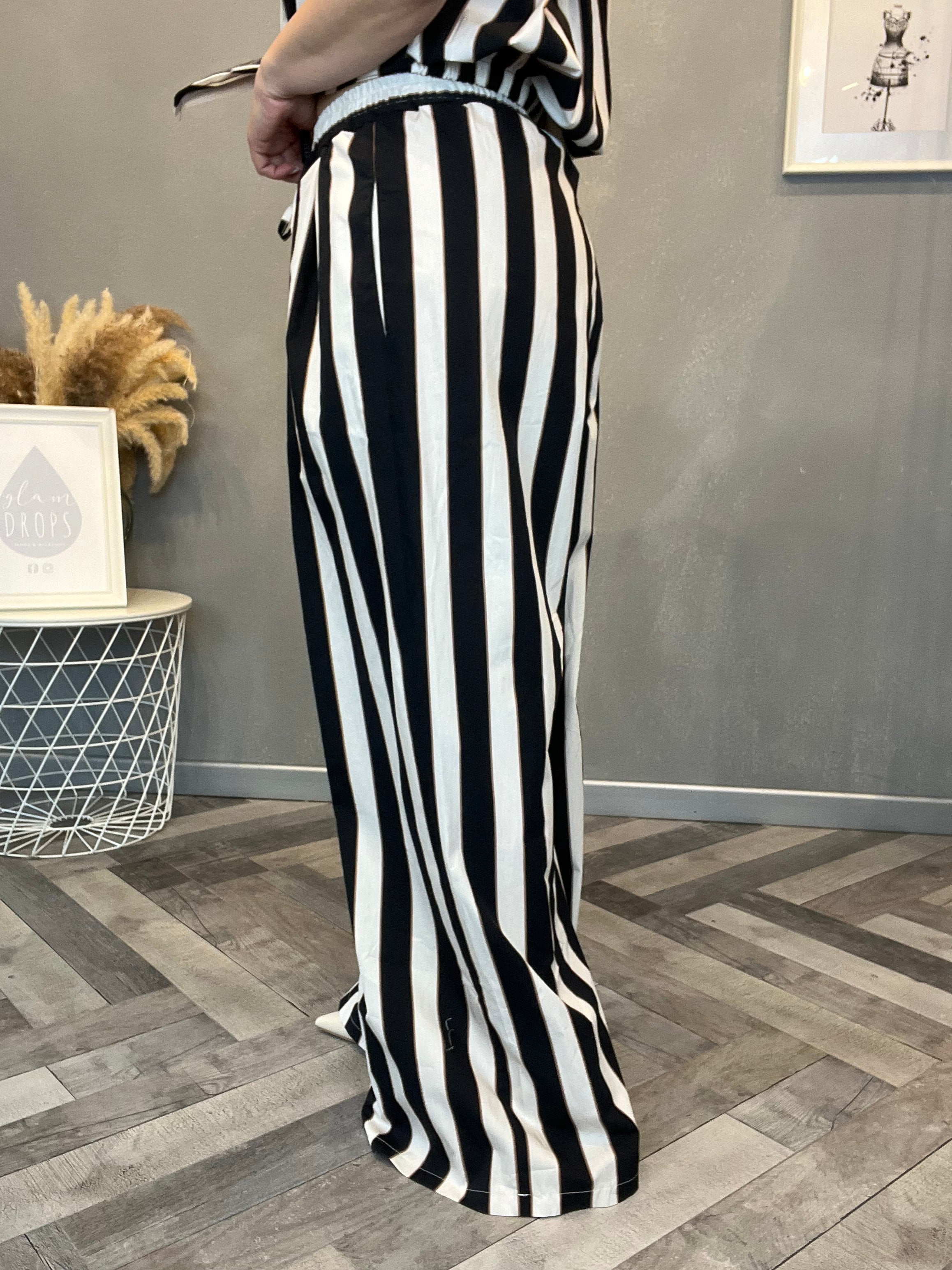 Coordinato righe Black and White