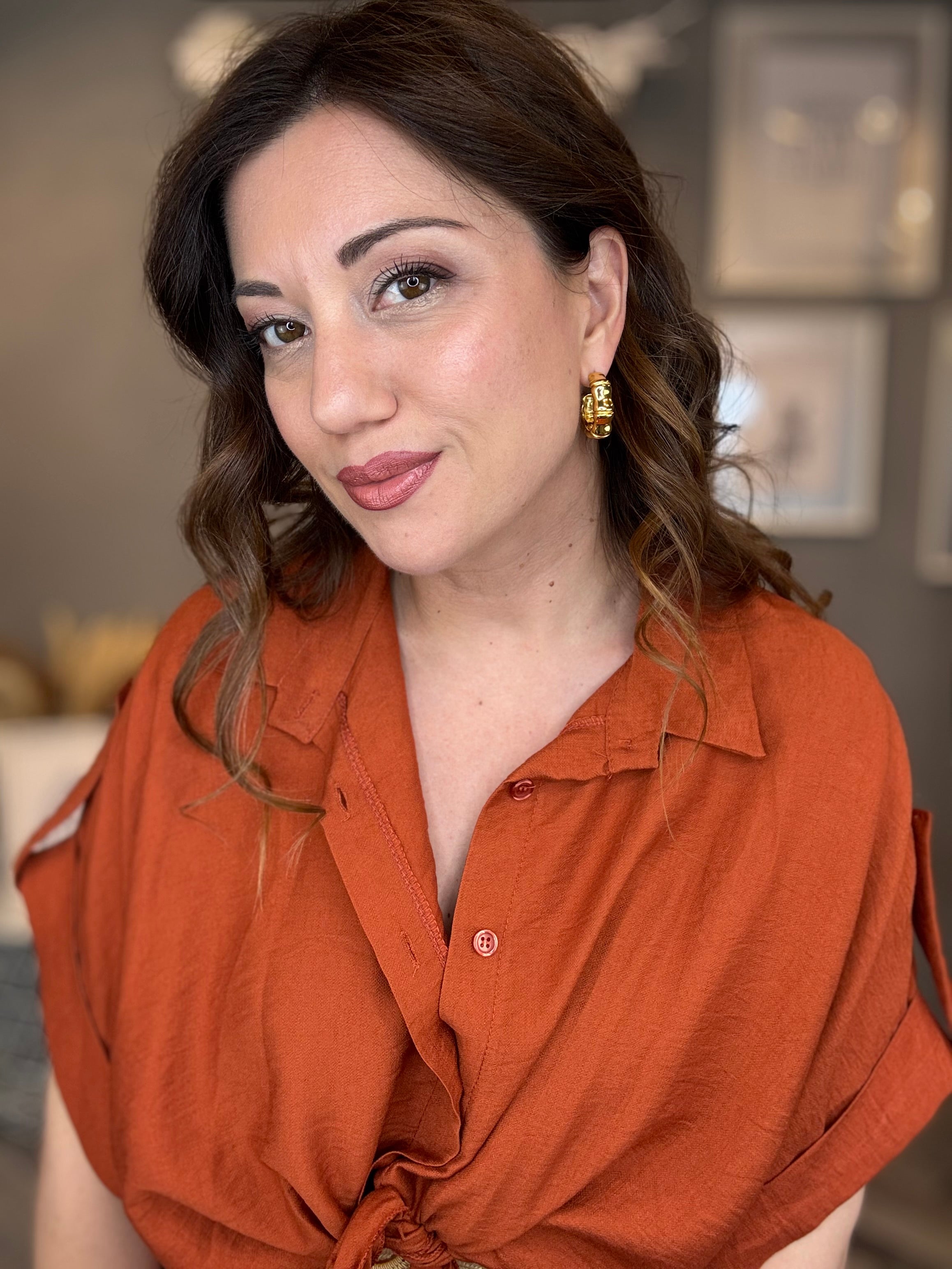 Orecchini Sculpt gold
