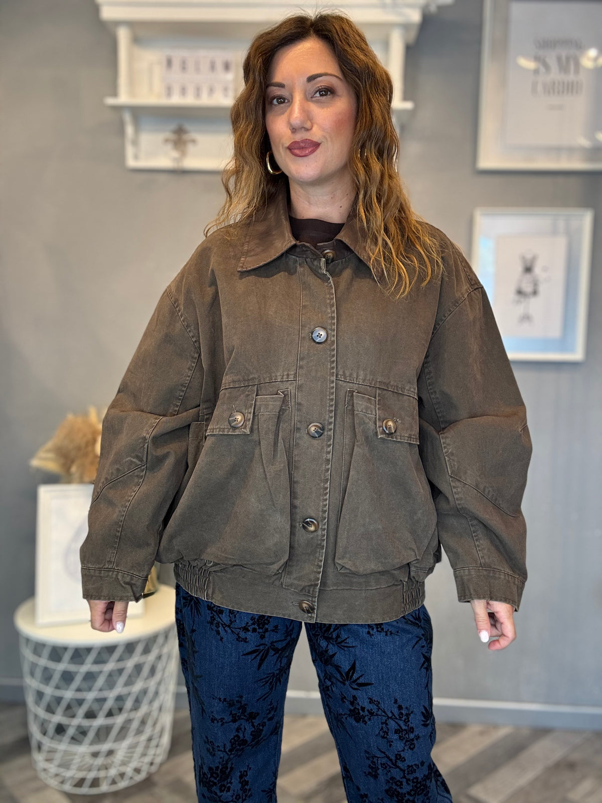 Giubbotto Utility Washed