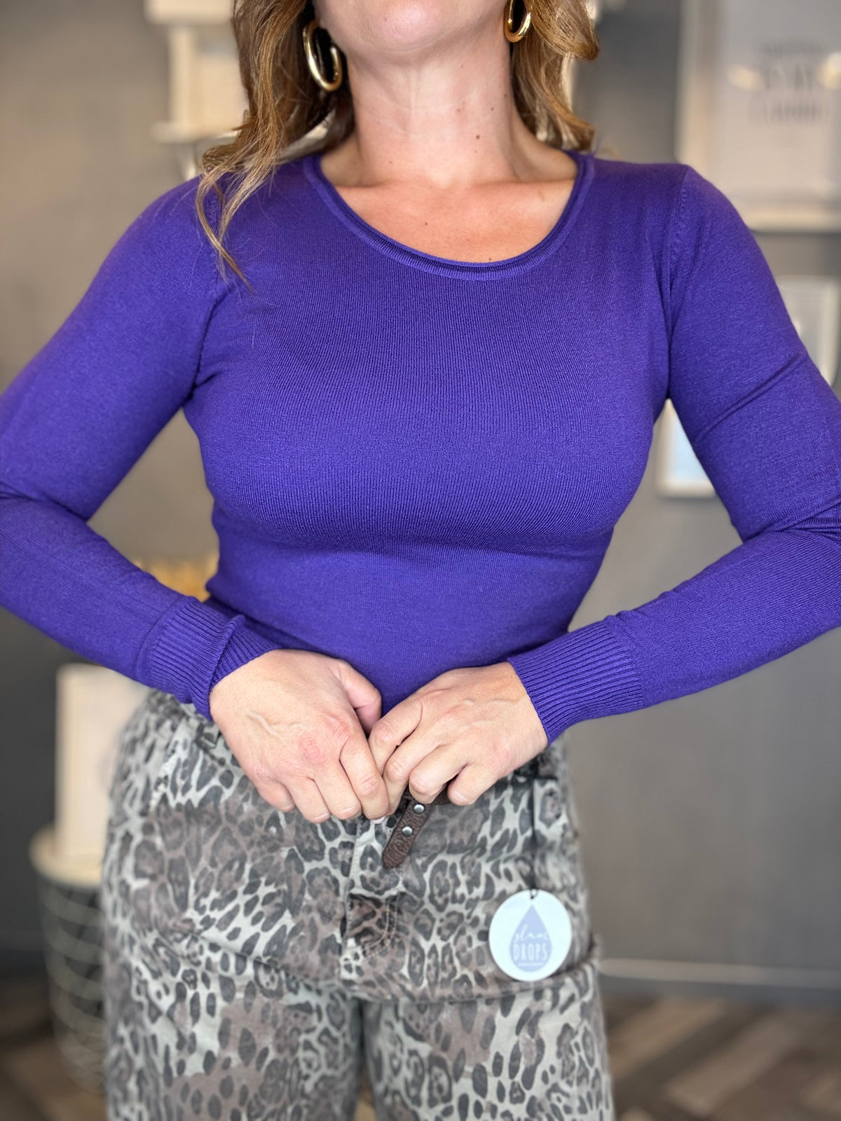 Maglia Essenziale Soft viola
