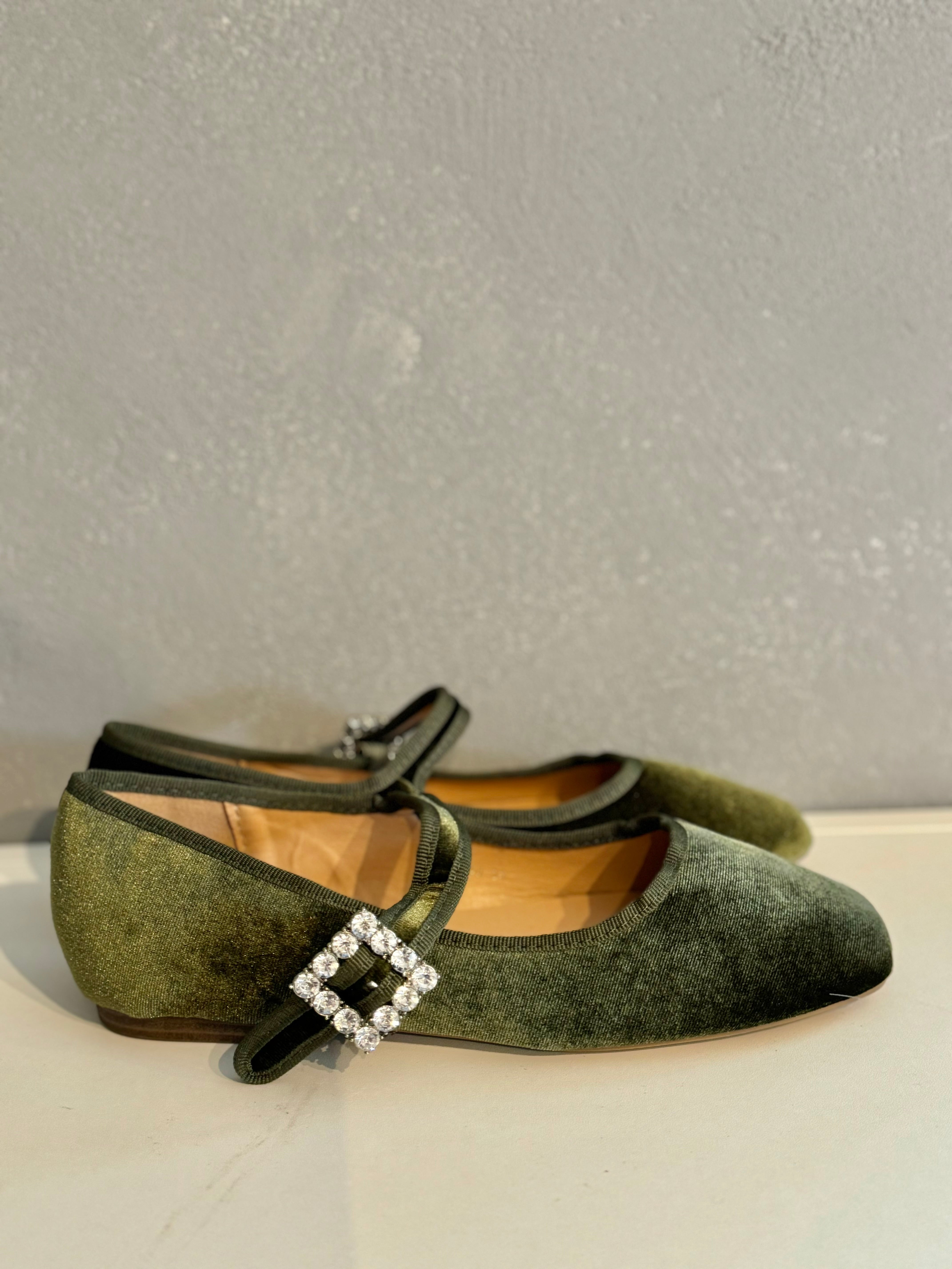 Mary Jane verde oliva