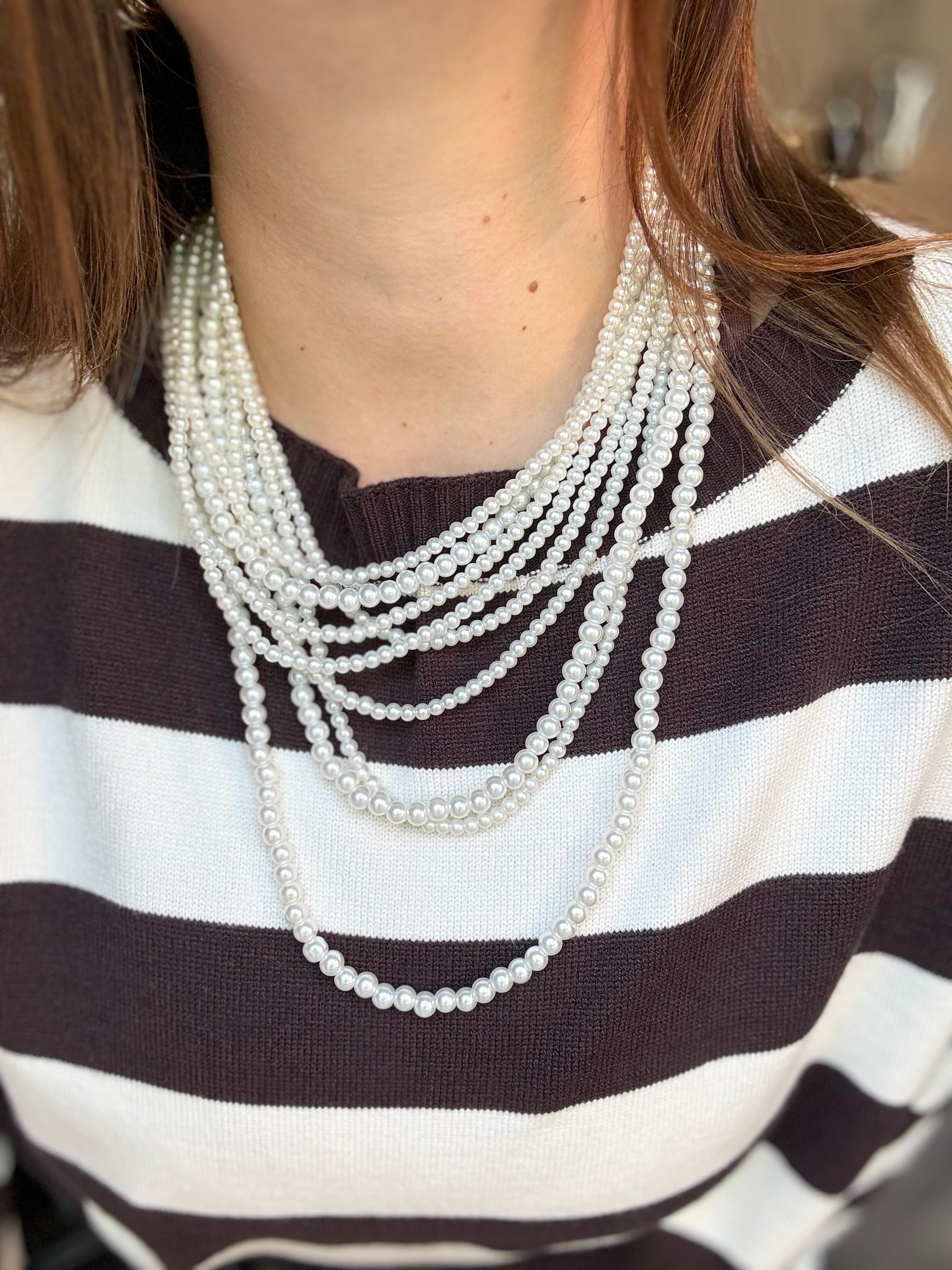 Collana multifilo perle