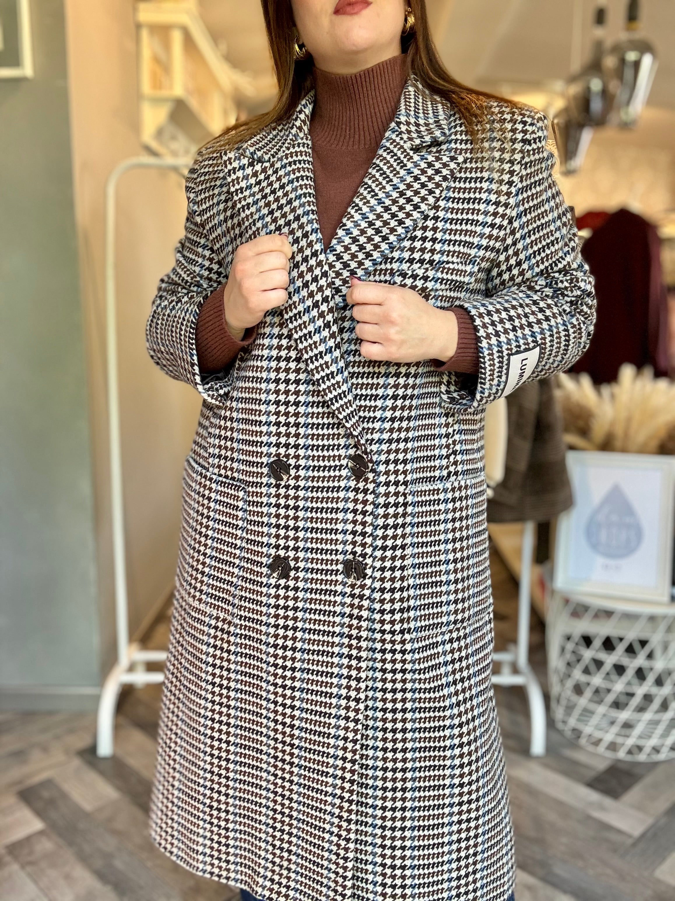 Lumina cappotto pied de poule