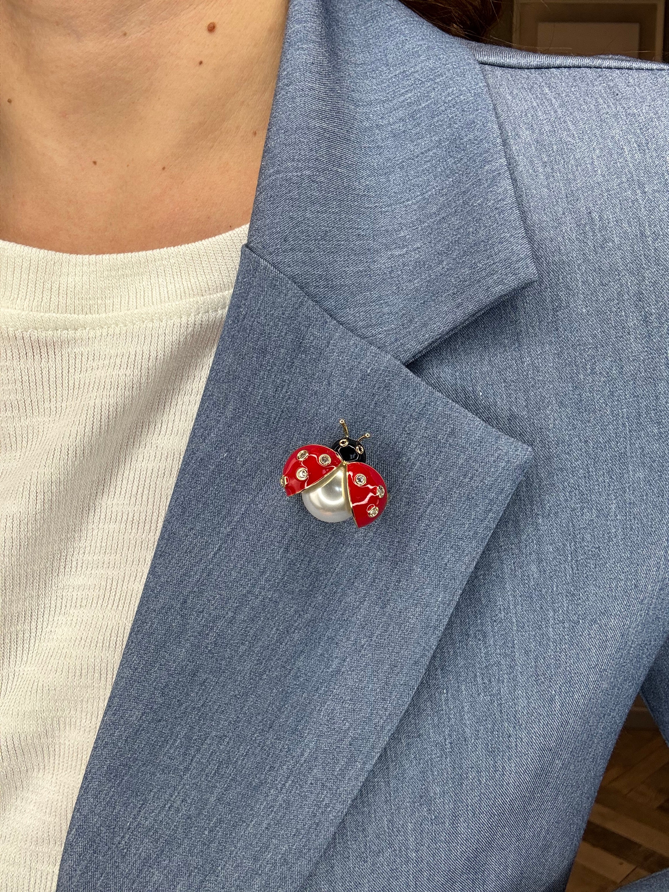 Spilla coccinella
