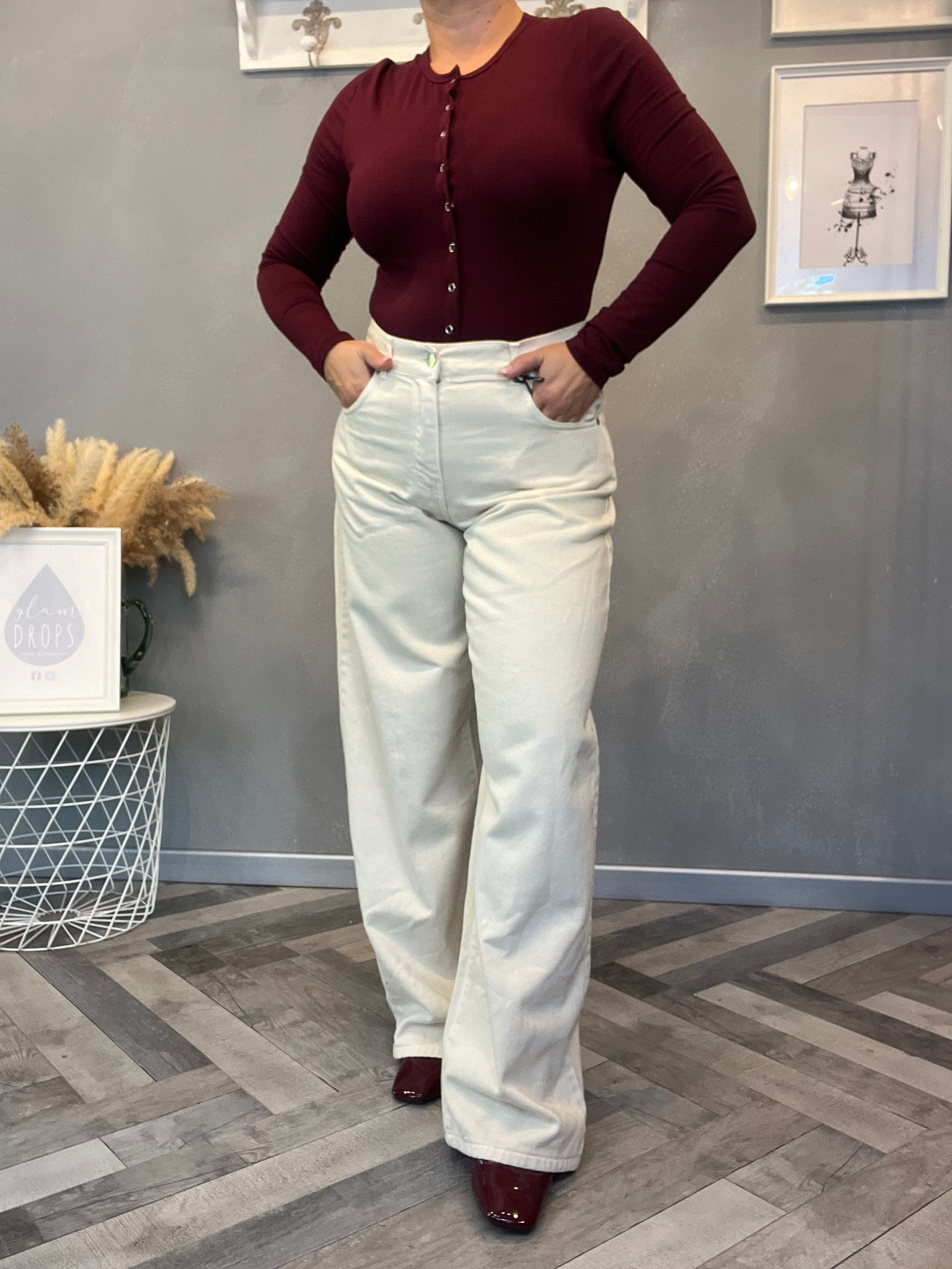 Lumina jeans wide leg burro