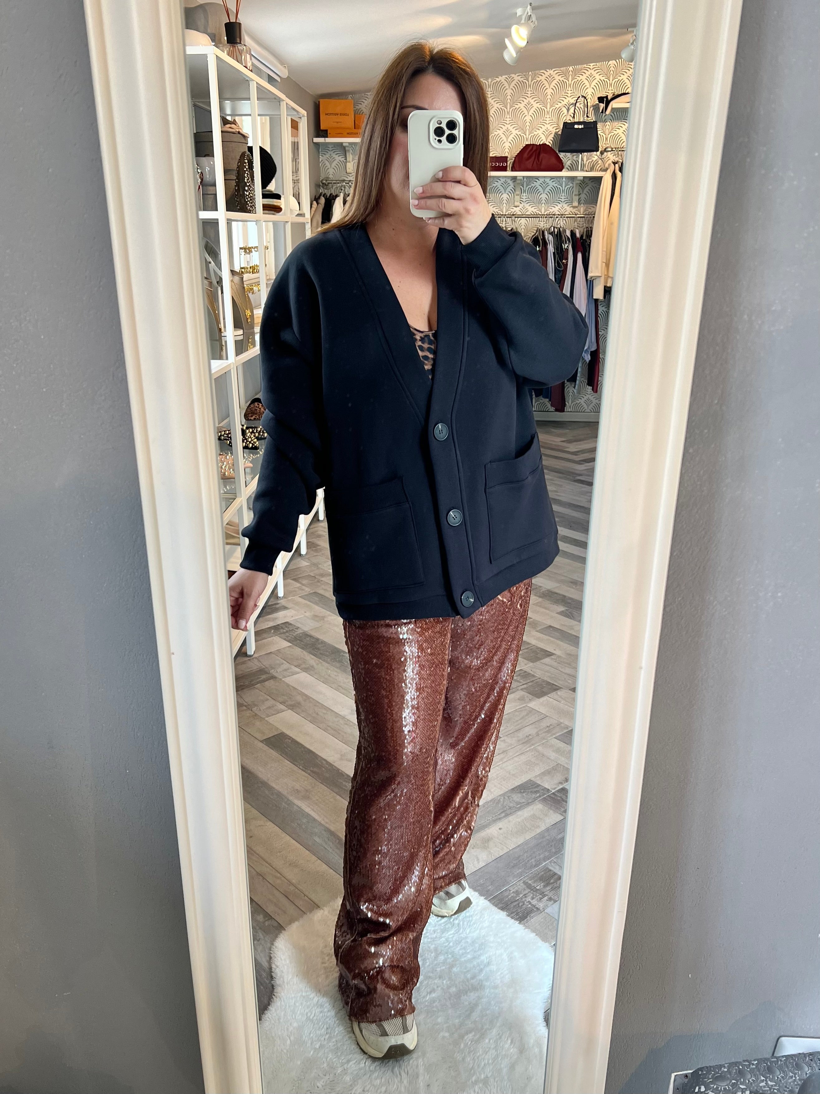 Lumina pantaloni paillttes palazzo