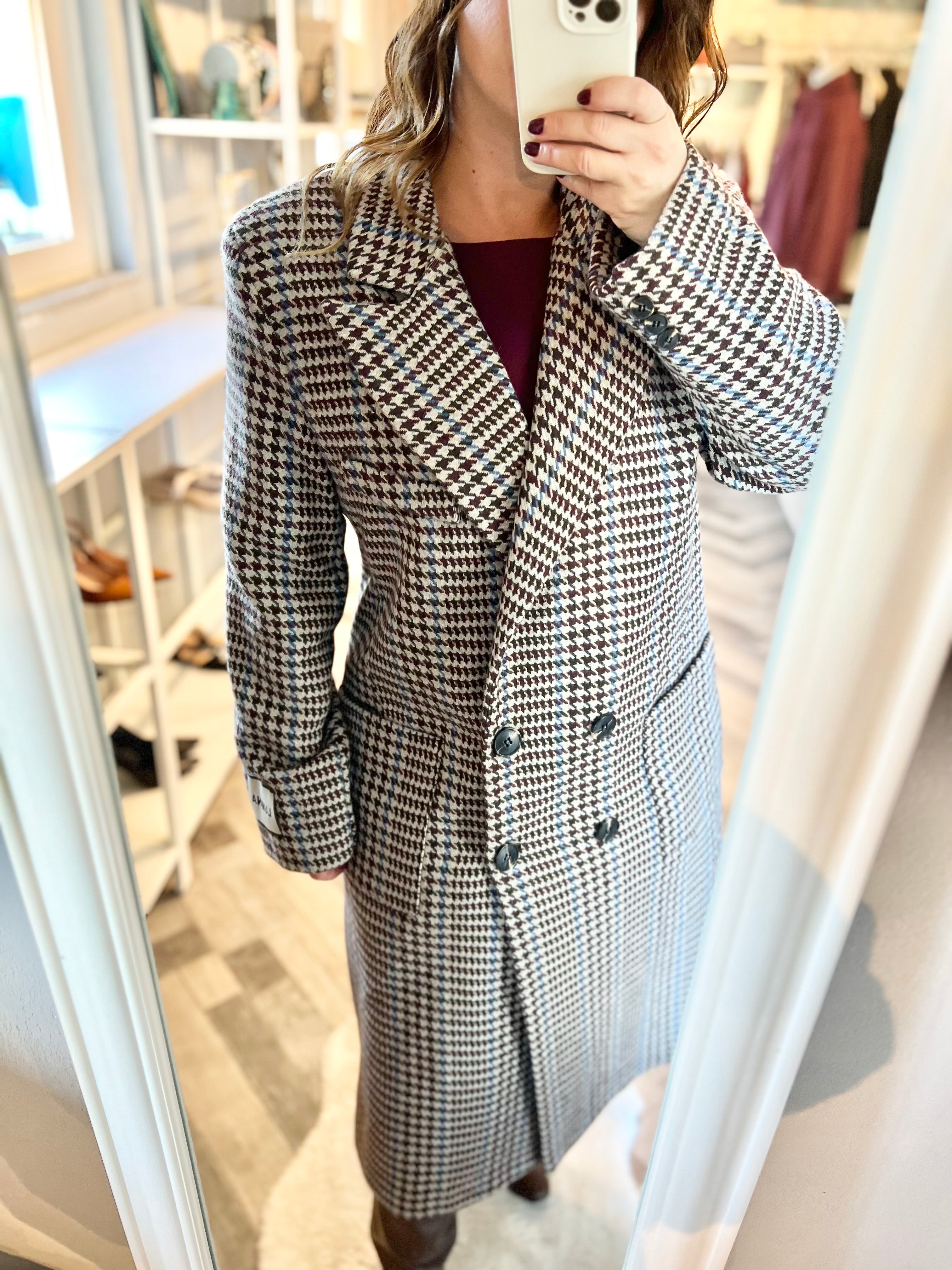 Lumina cappotto pied de poule