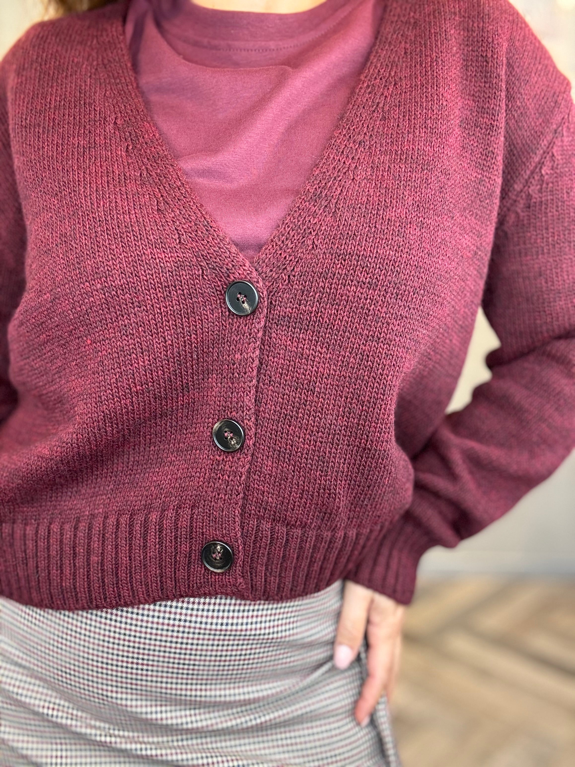 Cardigan a 3 bottoni