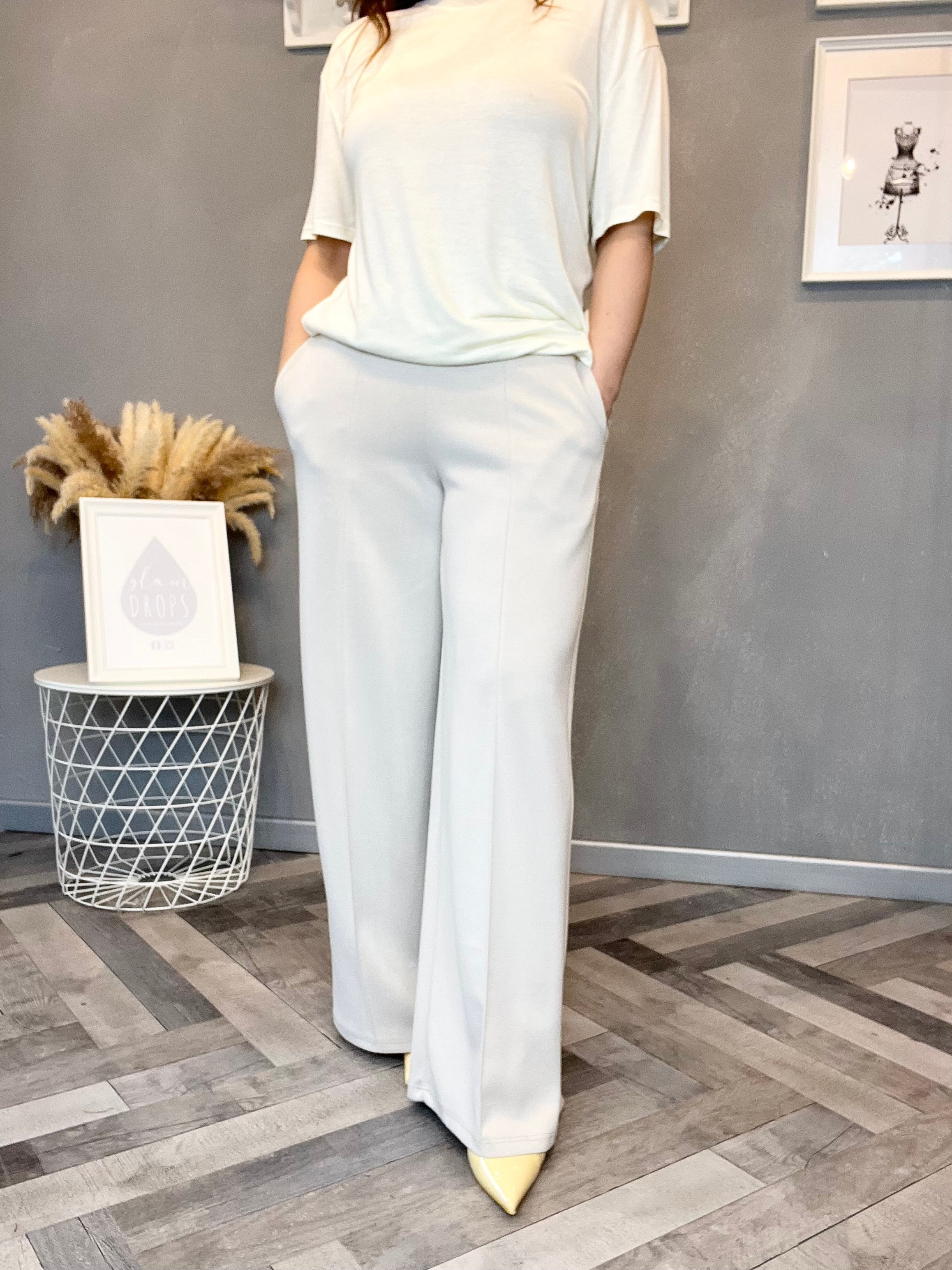 Pantalone palazzo punto Milano sabbia