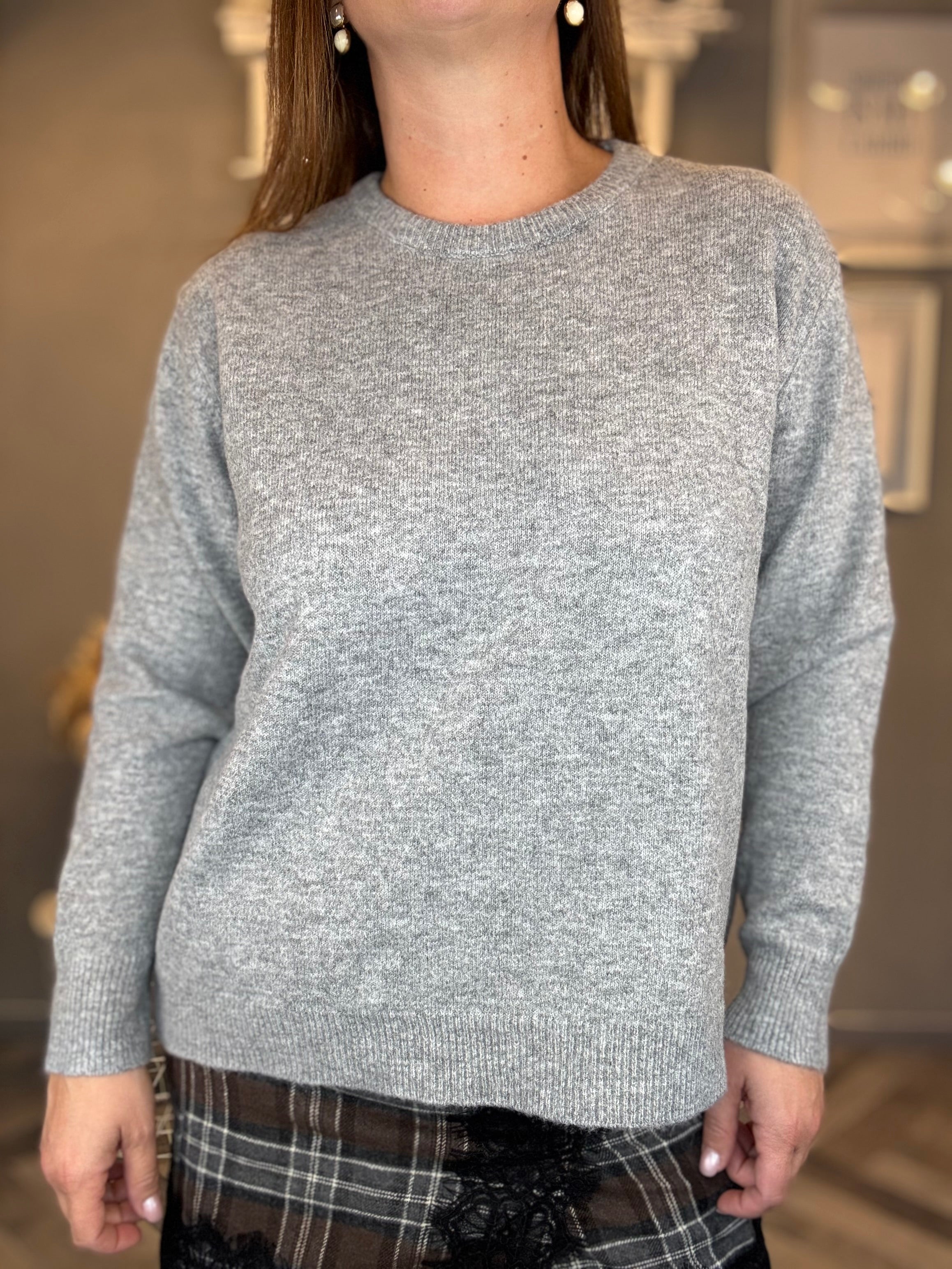 Maglioncino basic grigio