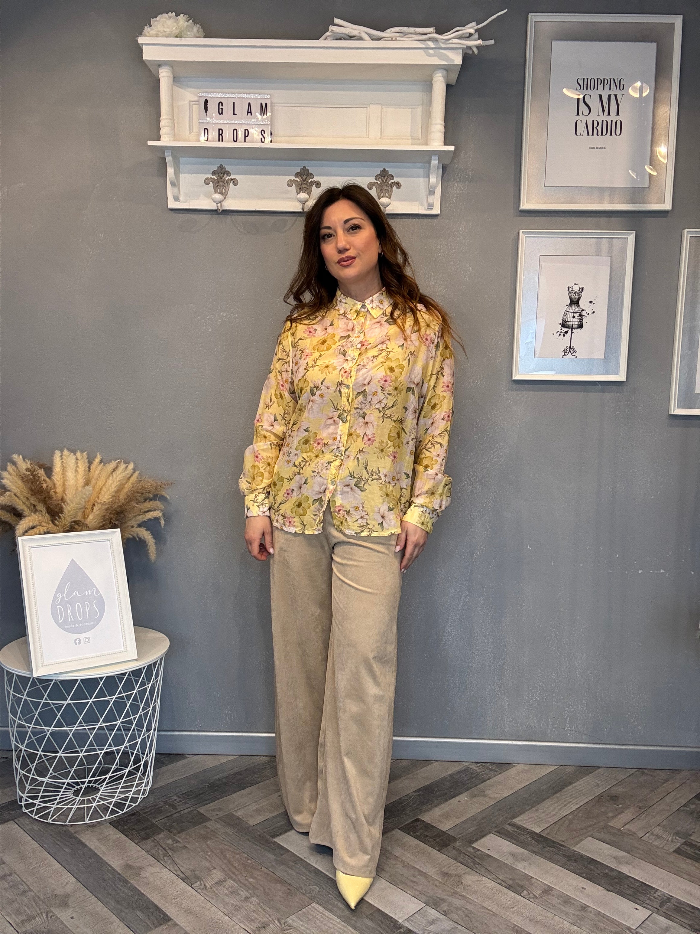 Camicia Bloom gialla