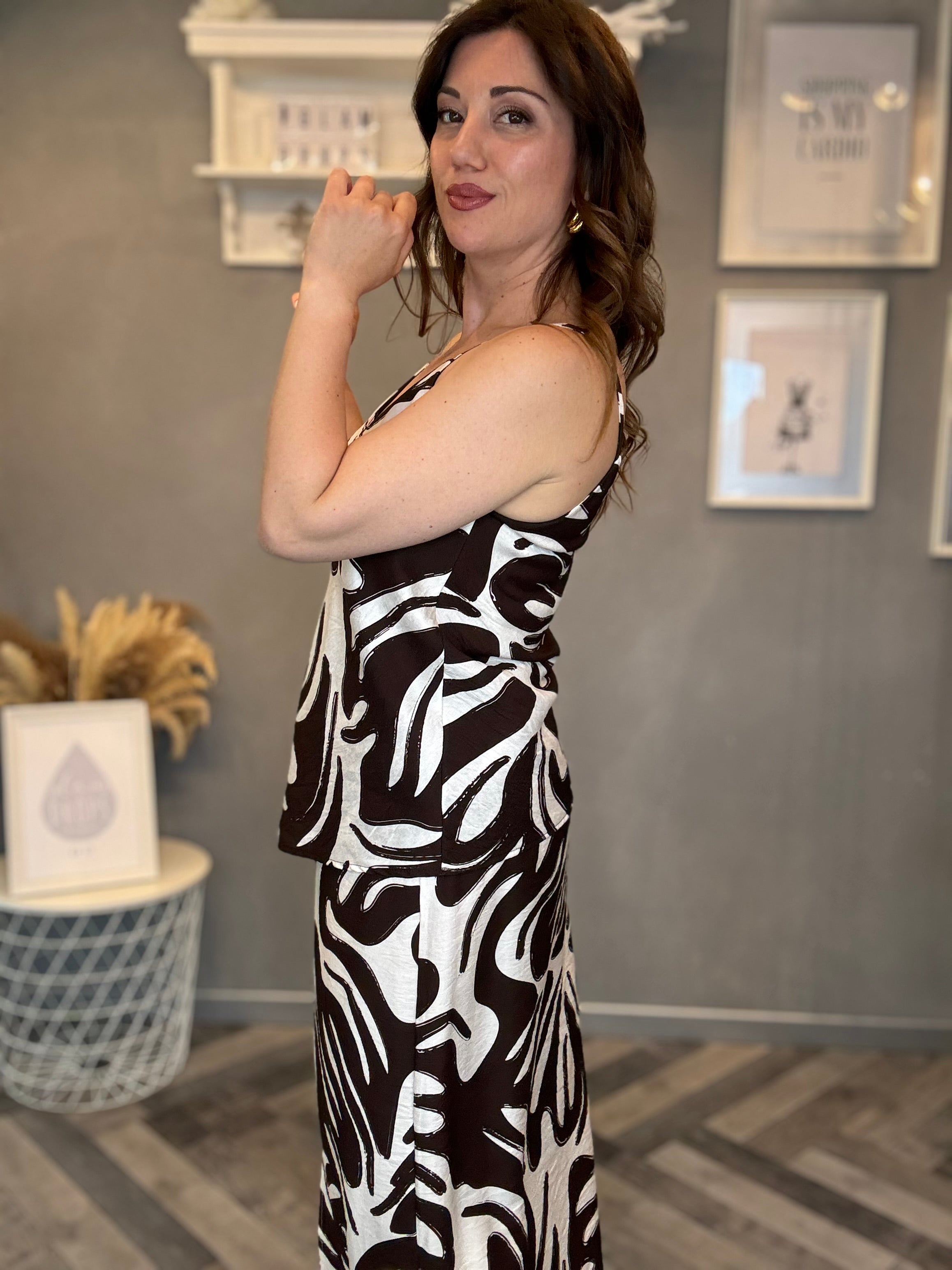 Coordinato Tropical chic moro