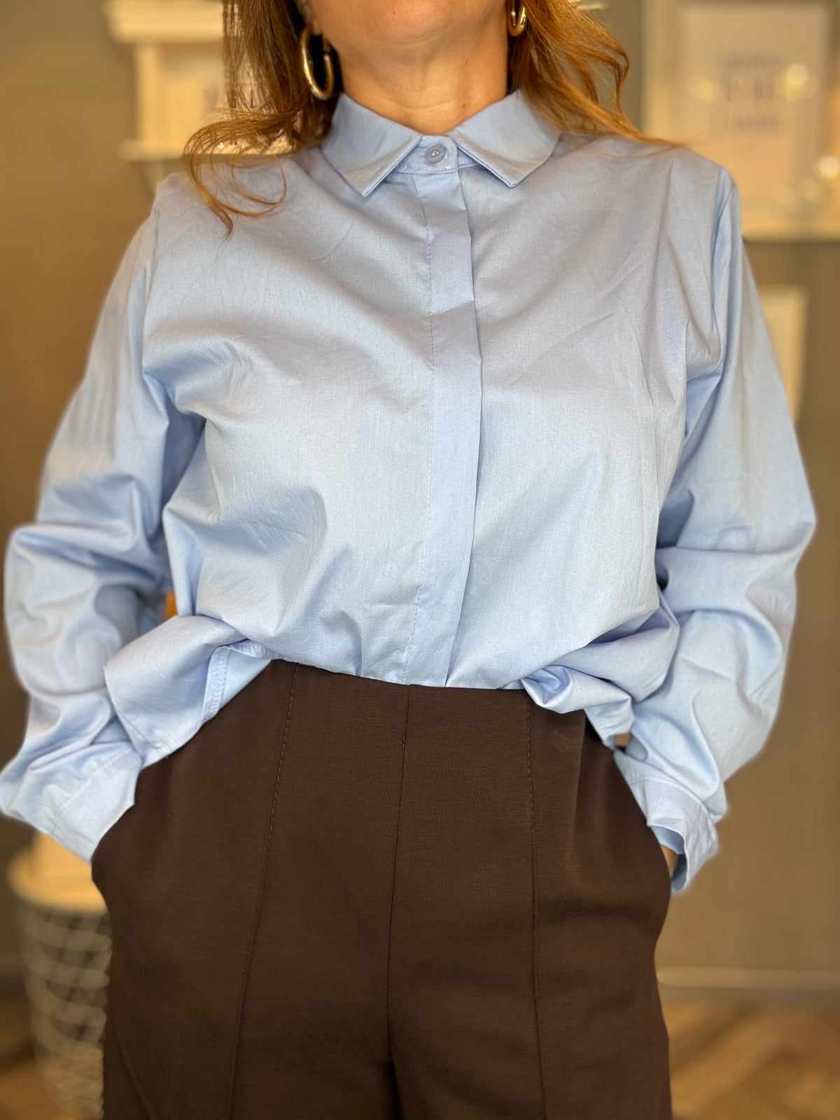 Pantalone palazzo Linea cioccolato