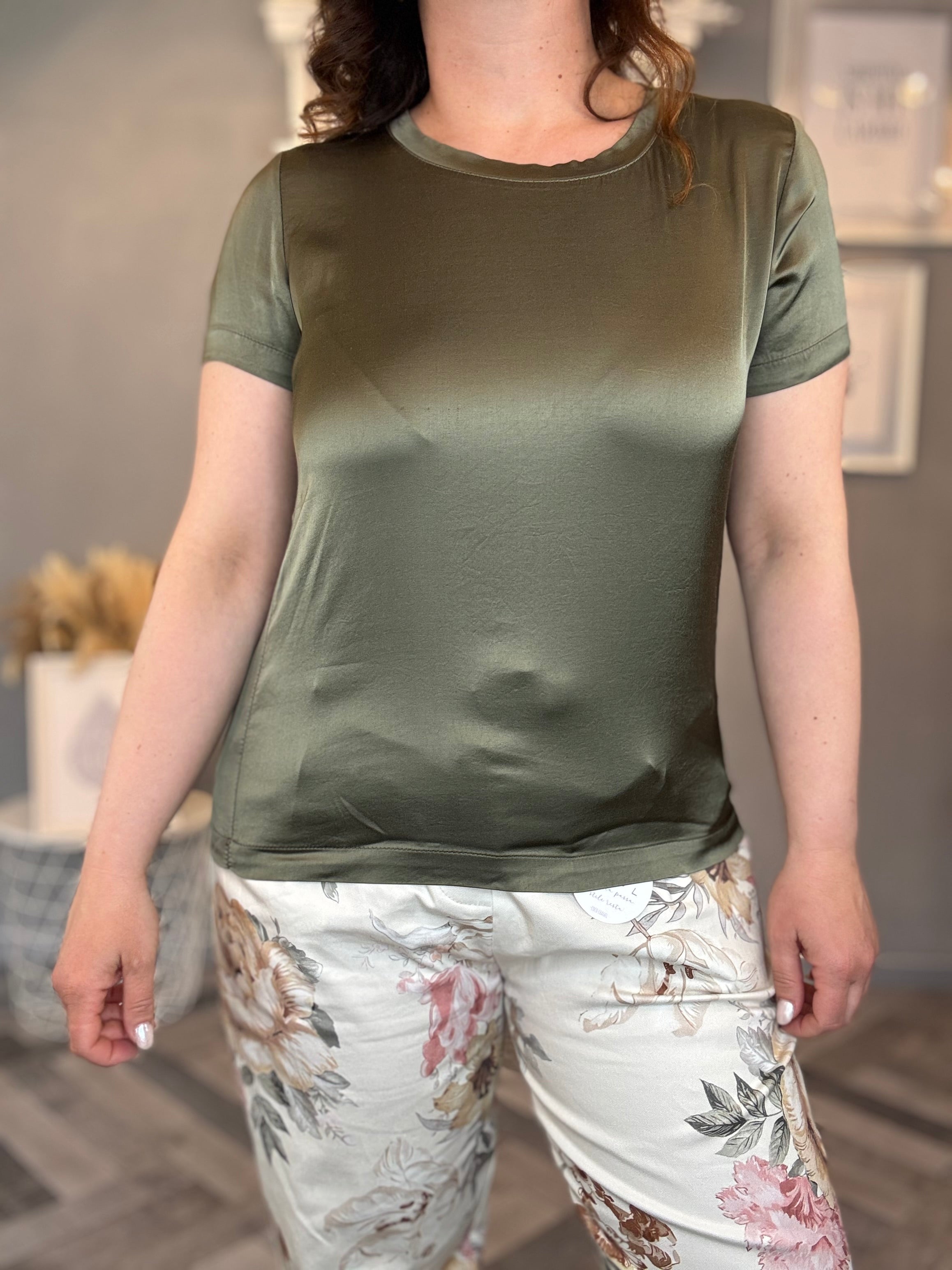 Blusa Vicky in raso di viscosa