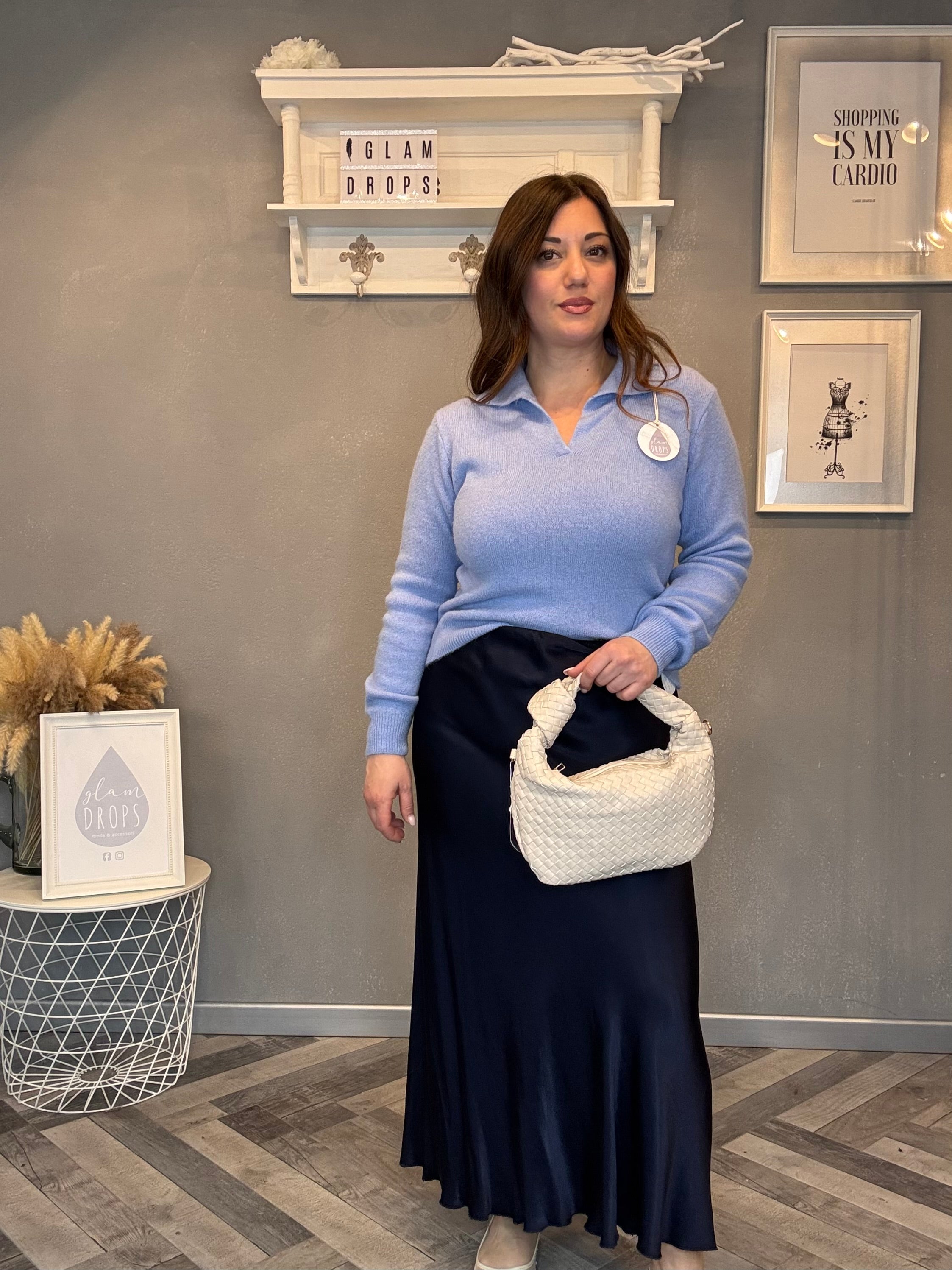 Maglia con colletto a polo