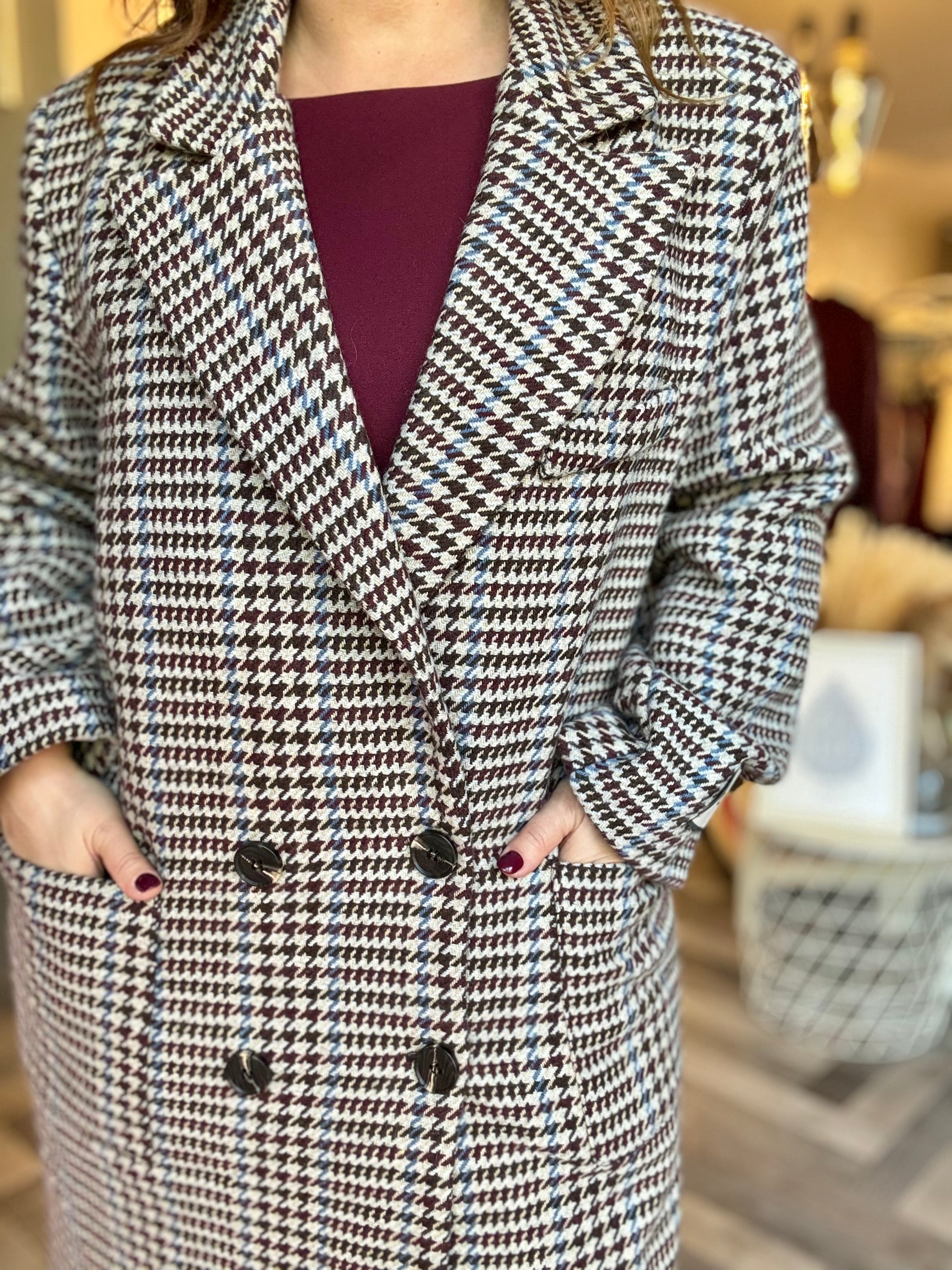 Lumina cappotto pied de poule