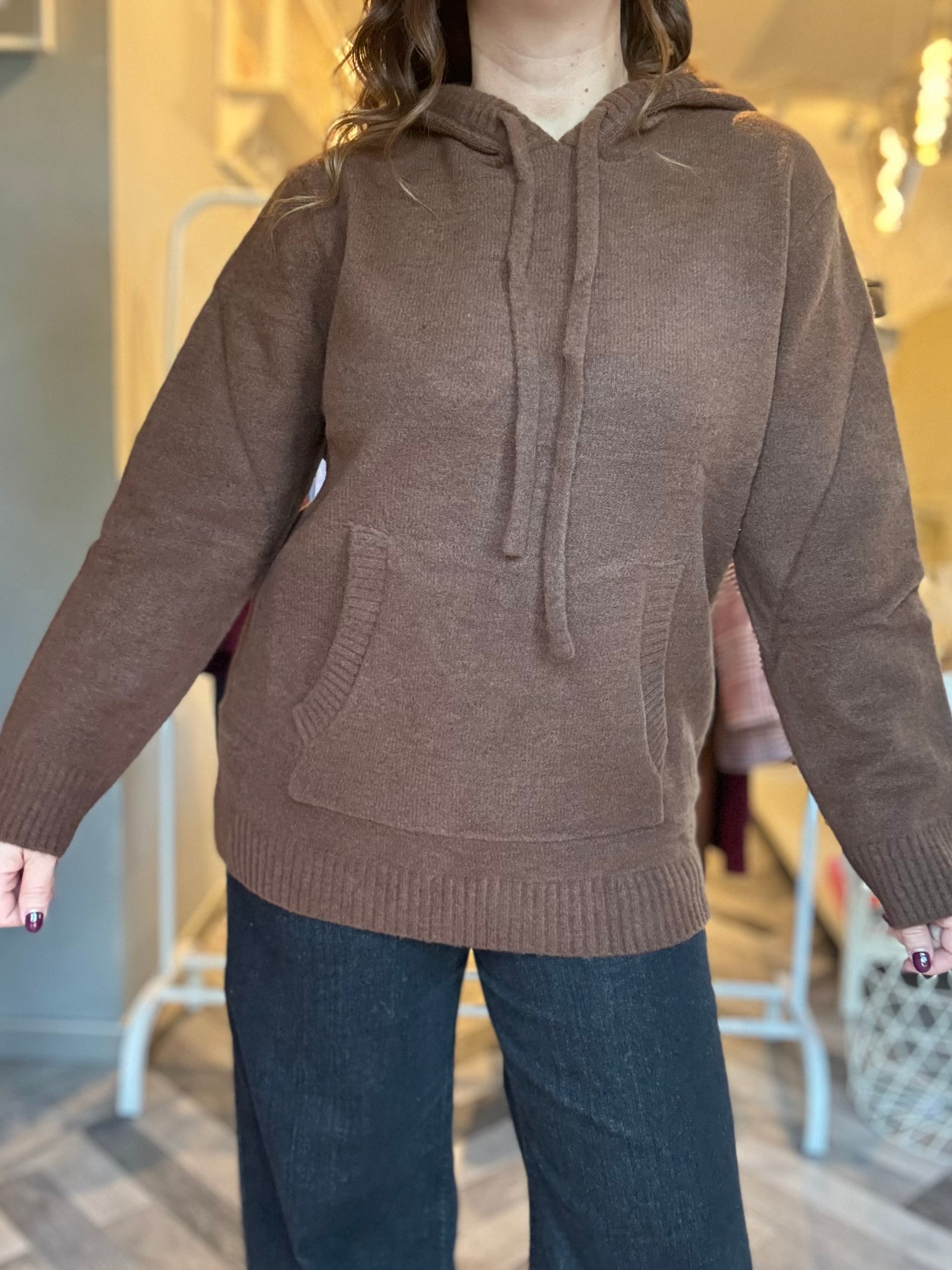 Lumina maglia felpa con cappuccio