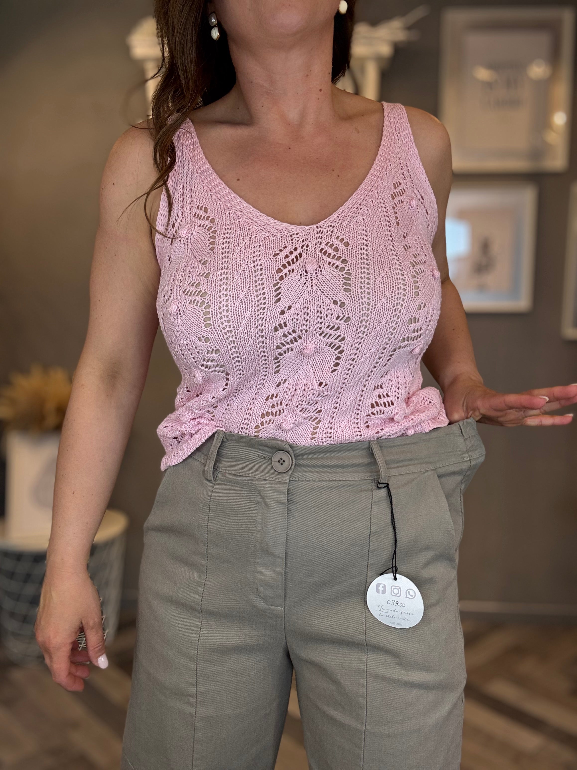 Jeans barrel tortora con cuciture