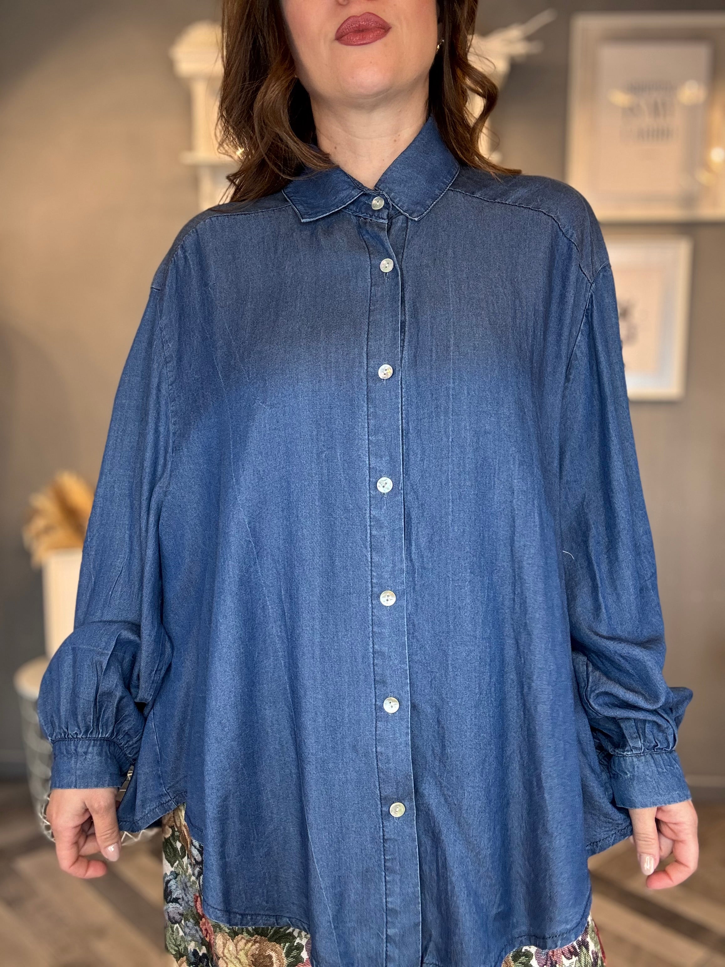 Camicia over denim soft