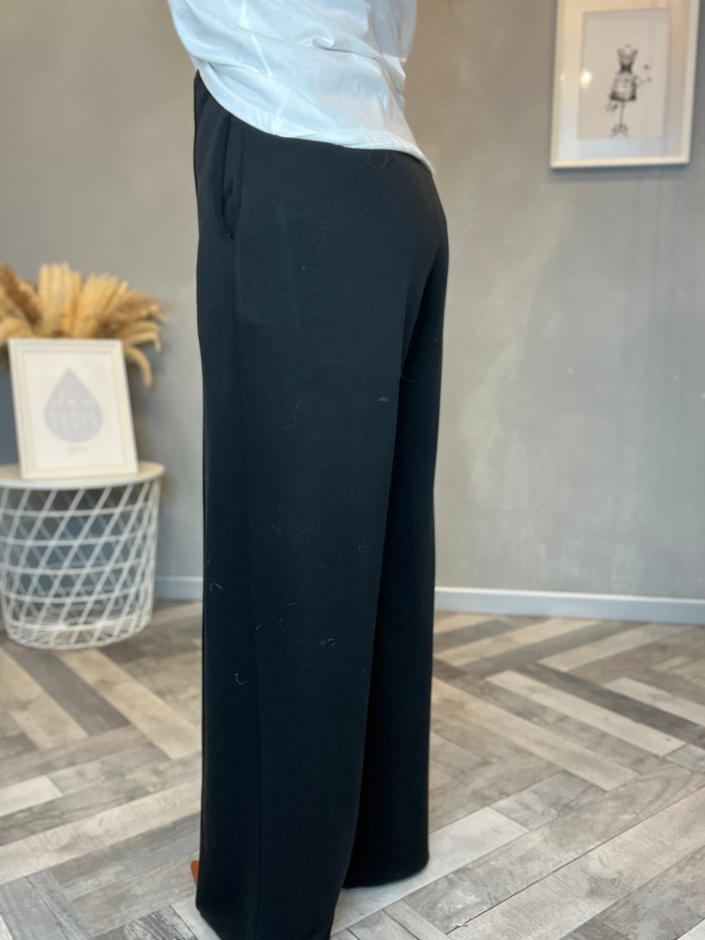 Pantalone palazzo punto Milano nero