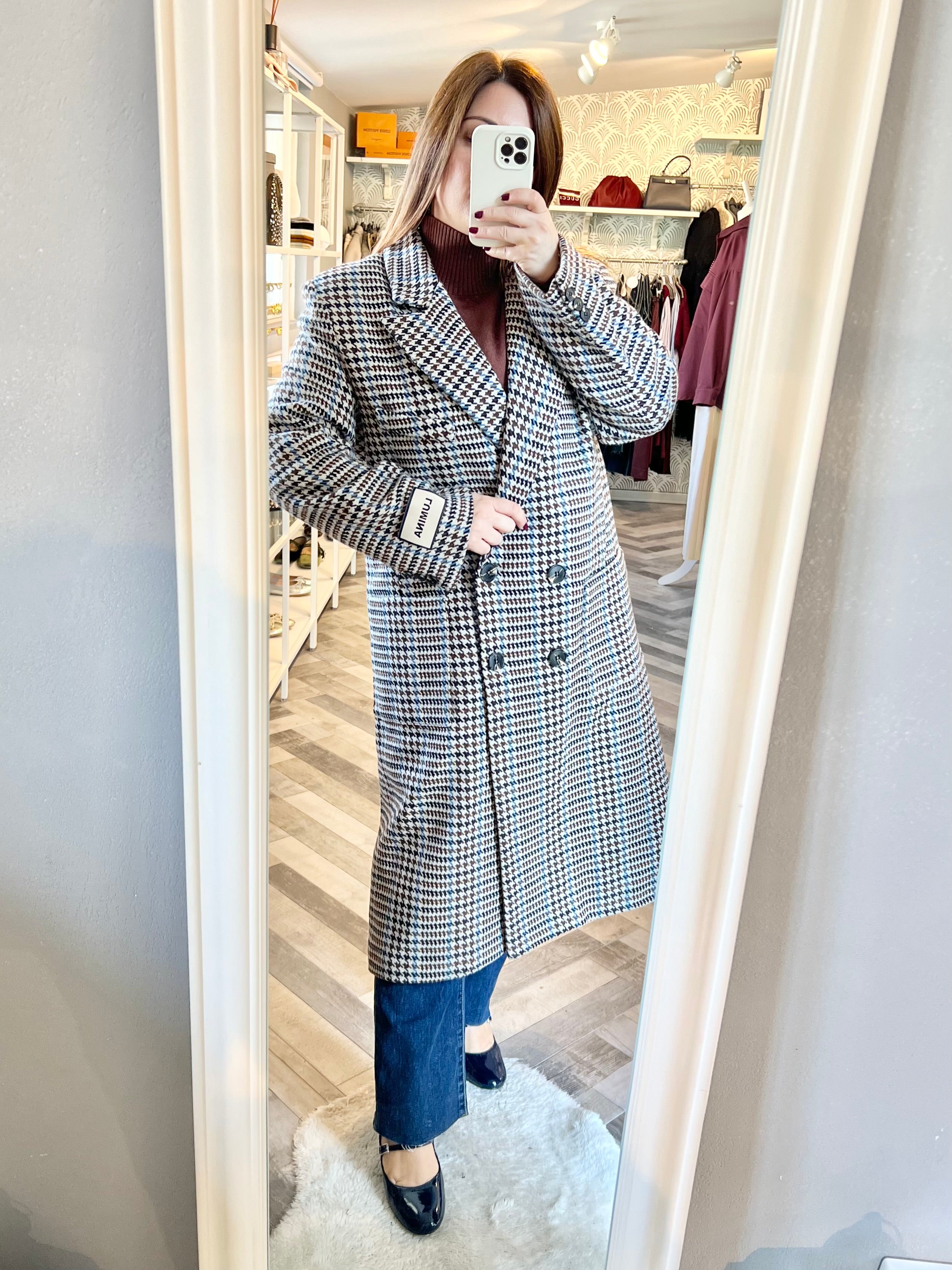 Lumina cappotto pied de poule