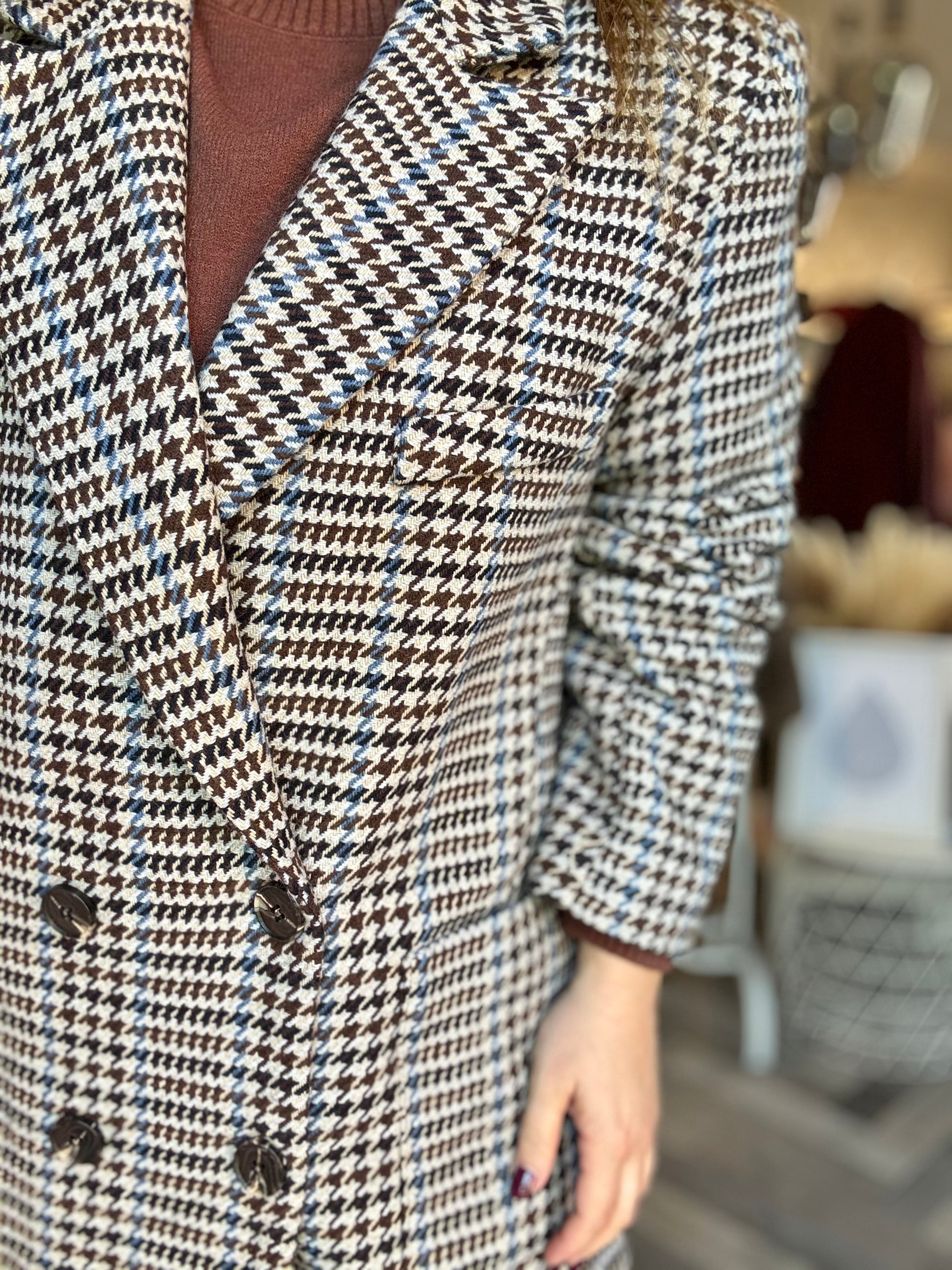 Lumina cappotto pied de poule